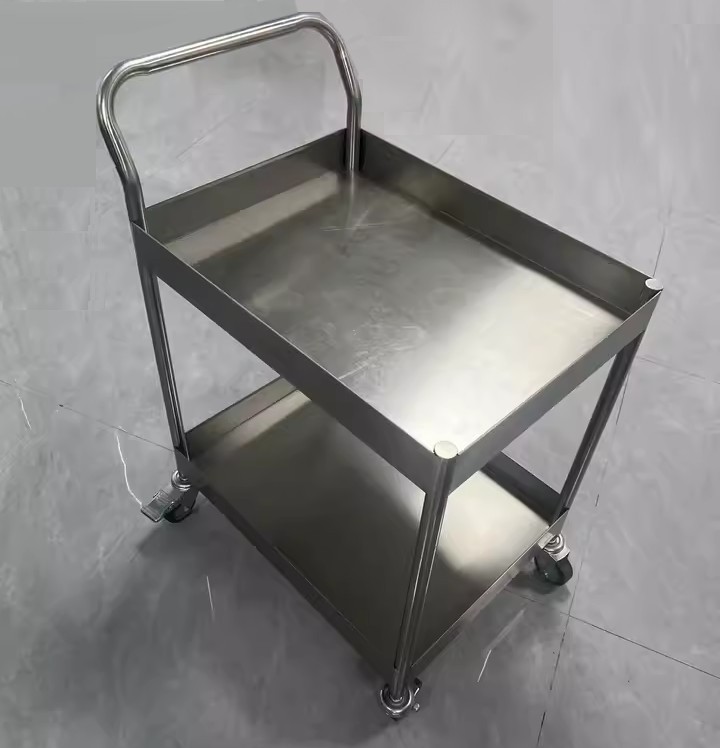 AD-T01 Two-layer Stainless Steel Trolley 兩層不銹鋼手推車 (For inquiry only 此產品需報價)
