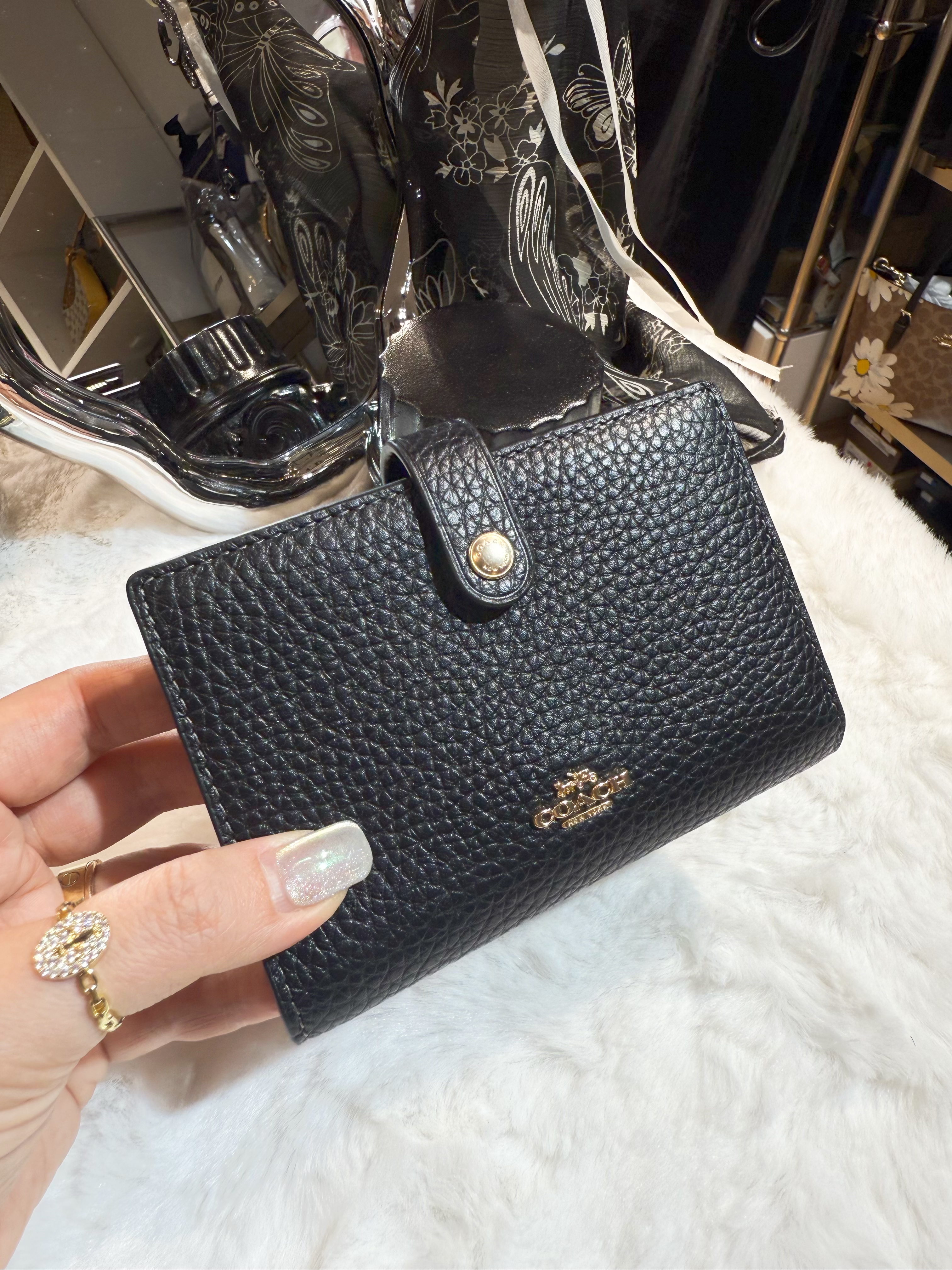 Coach 2 in 1 medium wallet blk