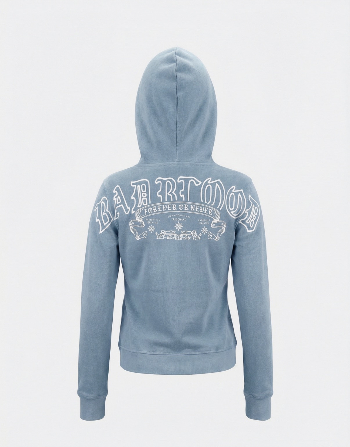 Badblood [w-hde26-020] Mystic Capsule Slim-Fit Zip-Up Hoodie - Sky Blue