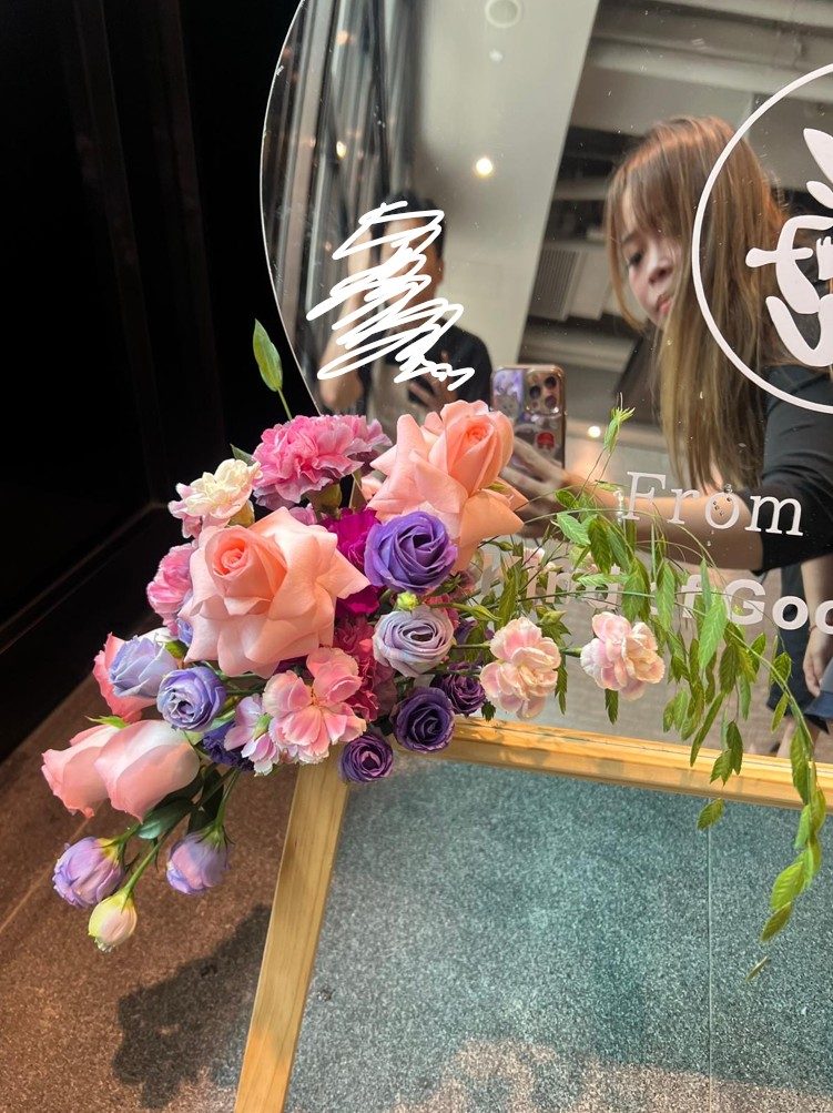 鏡面祝賀牌花藝 Mirror Bloom Board