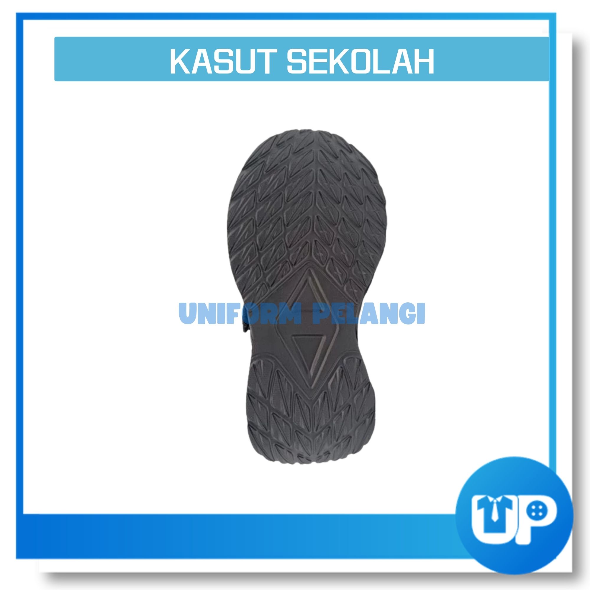 TWENTIES Kasut Sekolah Hitam Light Weight PVC+MESH School Shoes P261