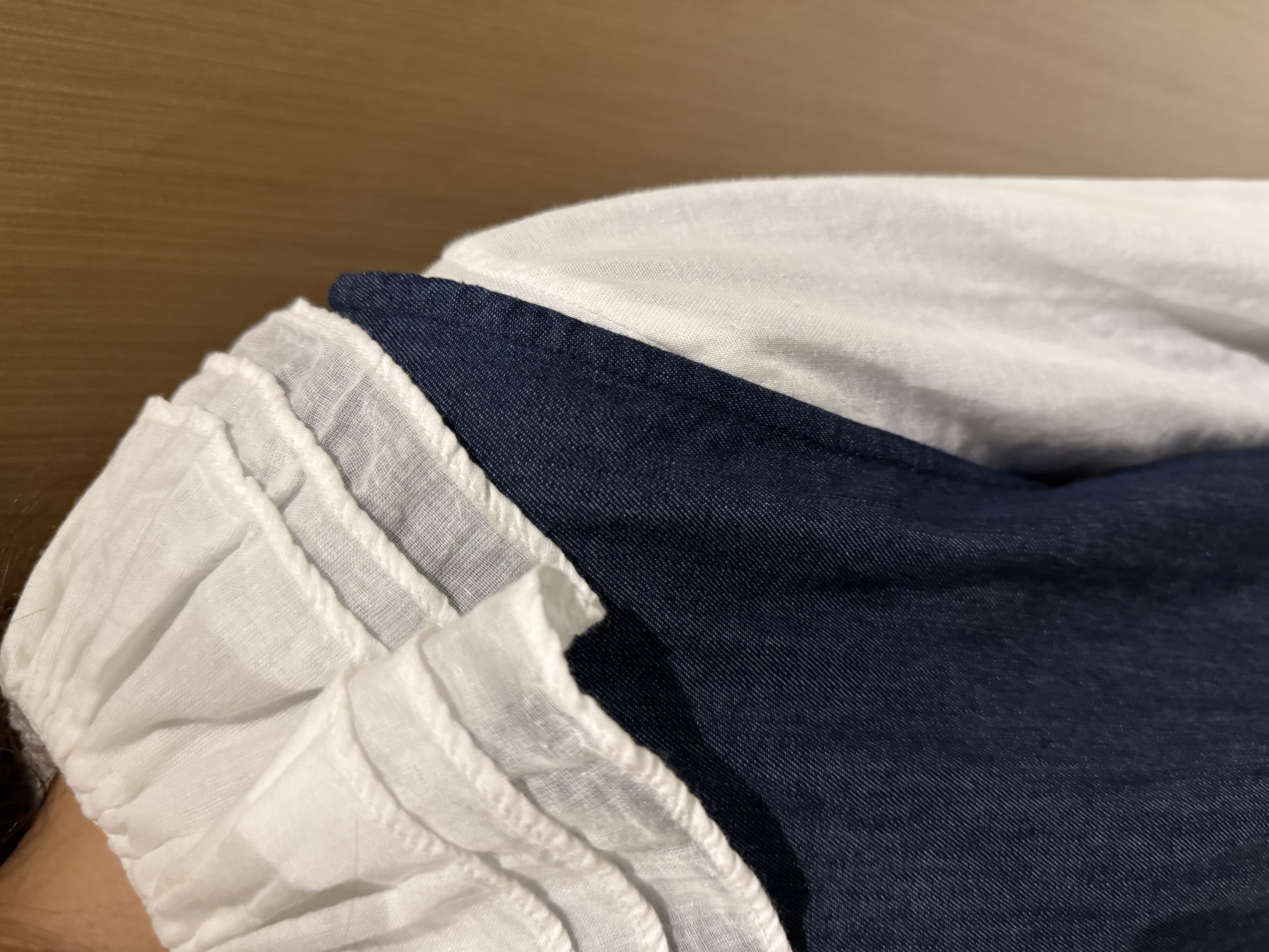 三層荷葉領薄𝐛𝐛棉上衣