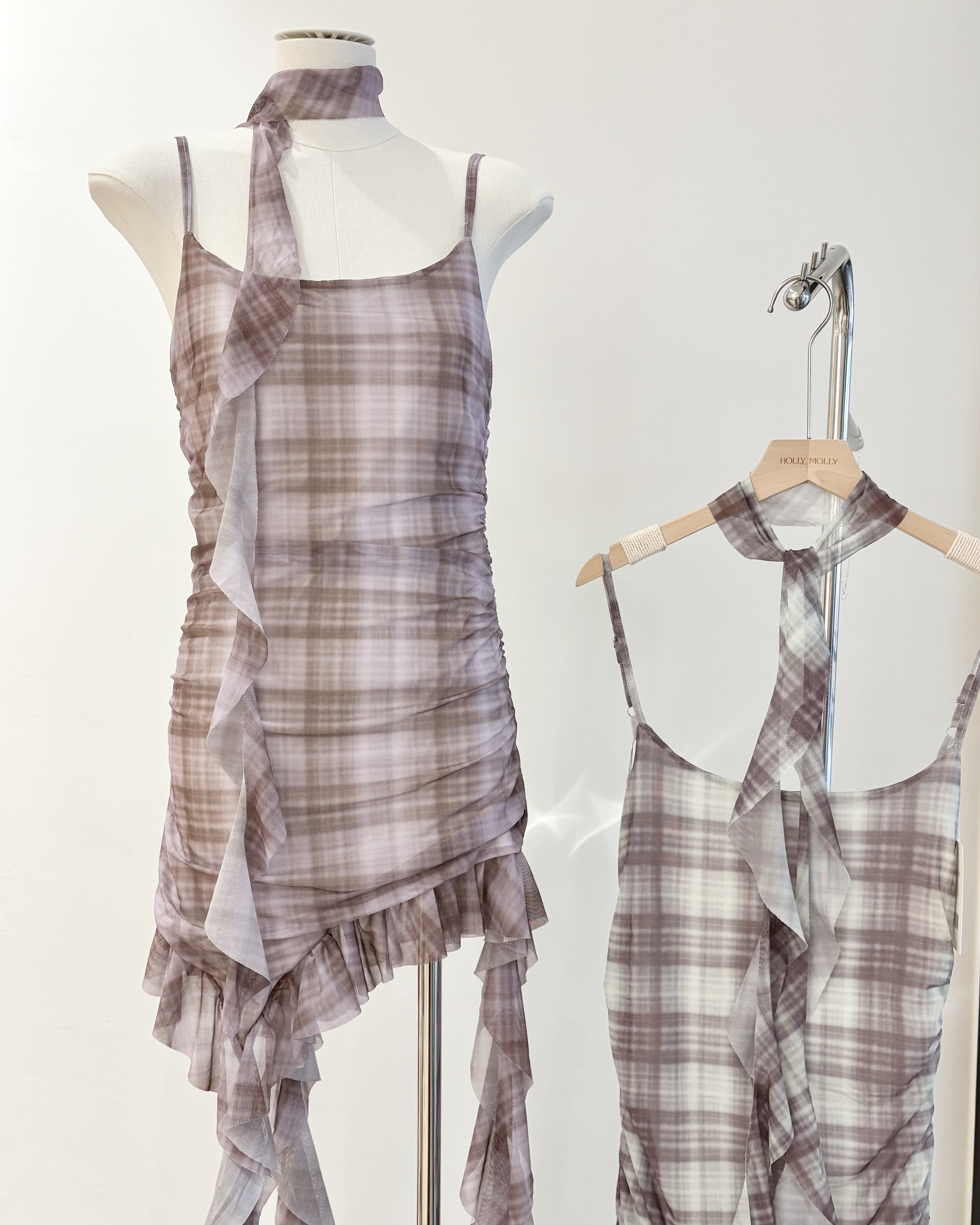 DR361飘带晕染裙