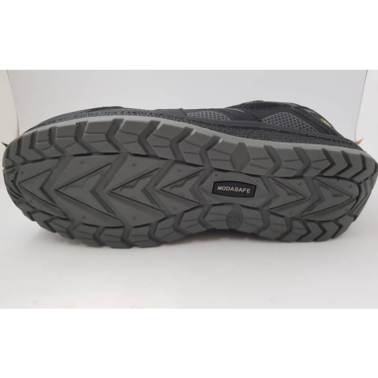 MODASAFE M-201 Grey SPORT SAFETY SHOES MEN BOOT SIRIM DOSH Kasut Keselamatan