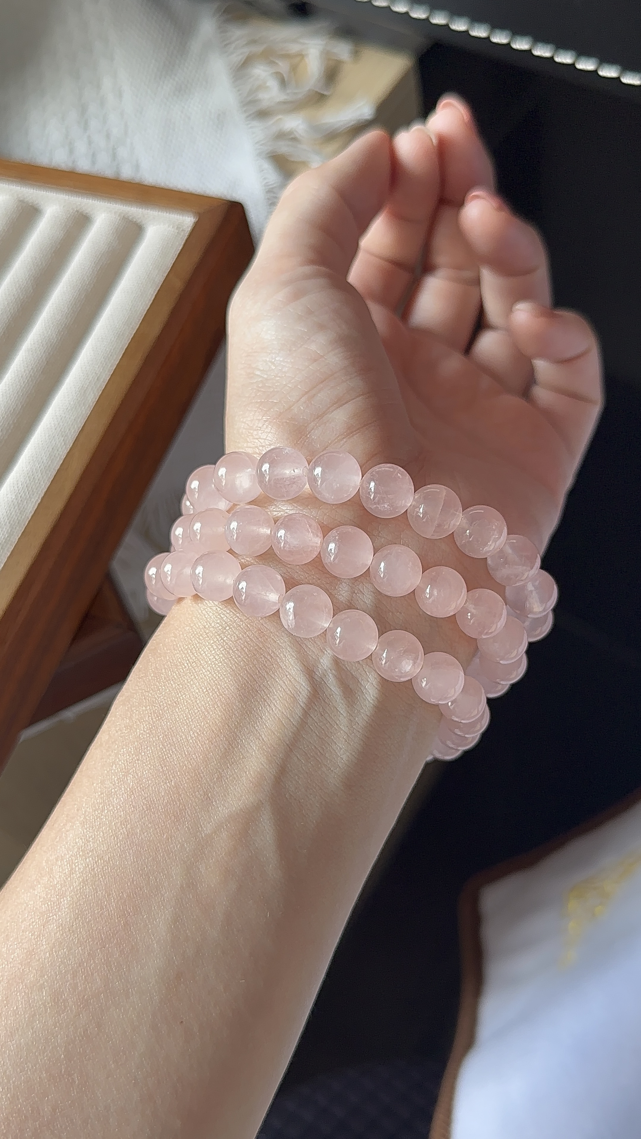 冰透粉晶 ｜ Rose quartz 