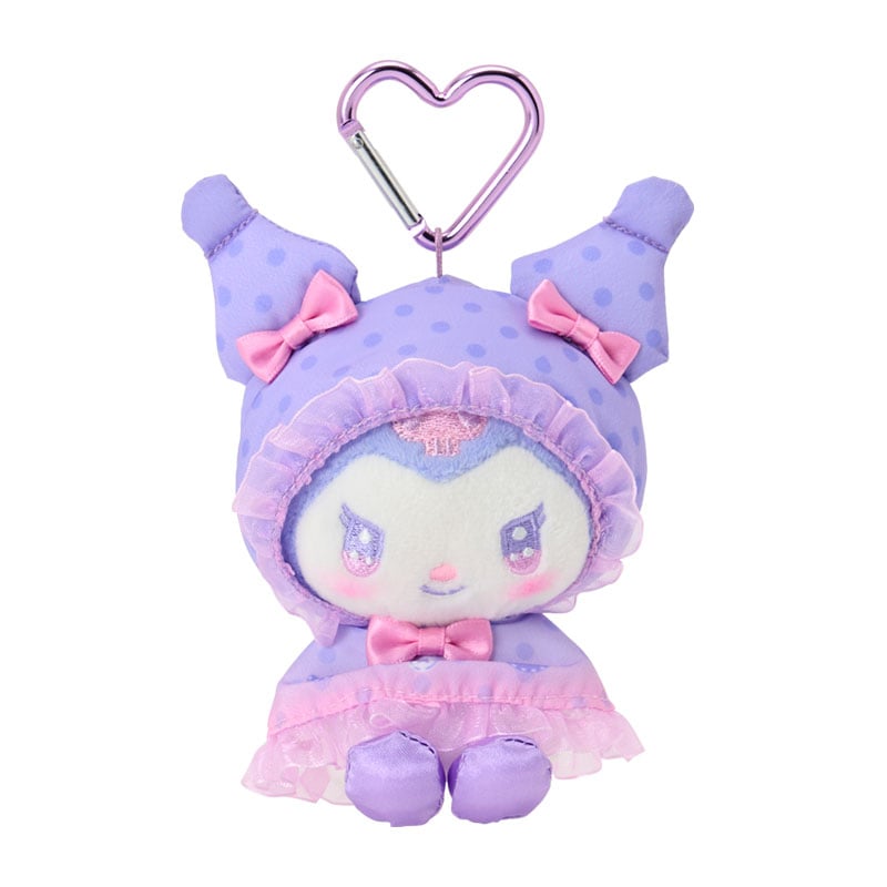 現貨｜Sanrio Kuromi 甜蜜列車系列 日版 雨衣造型 毛公仔 吊飾 掛件 (88577-1)