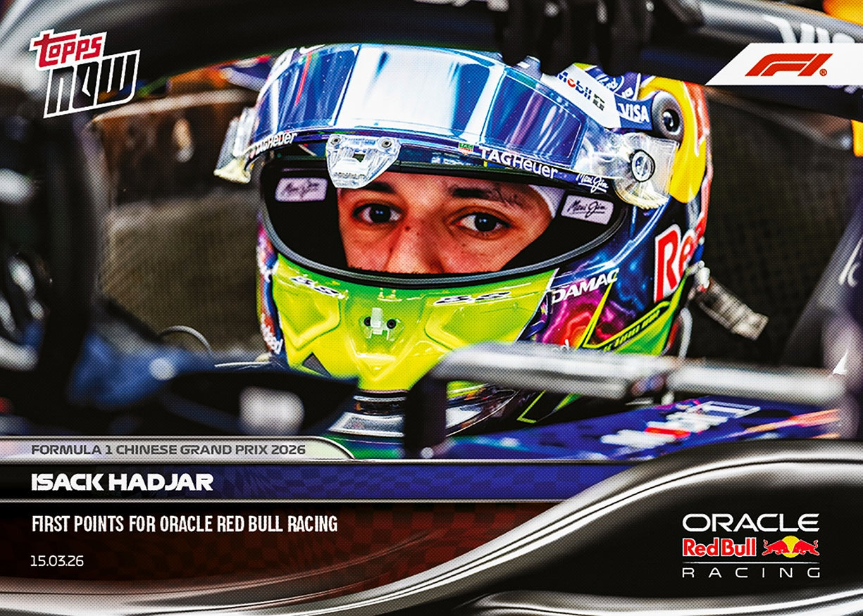Isack Hadjar - 2026 F1 Topps NOW® #20 Chinese GP Red Bull首奪積分卡｜PR 1,275