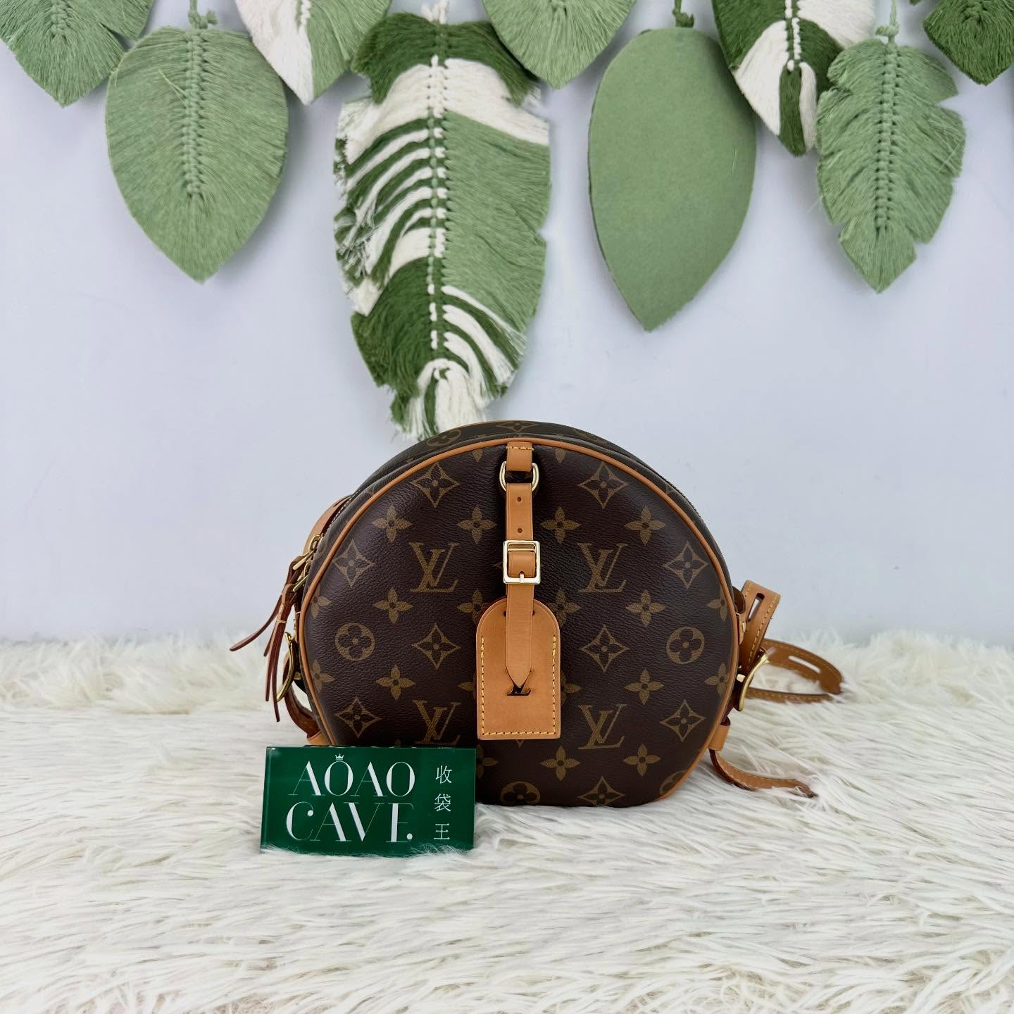 LV 🤍PRE OWNED Boite Chapeau Souple MM Size 晶片款🤎