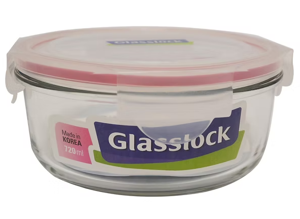 RP-524N/720ml圓型玻璃微波爐盒