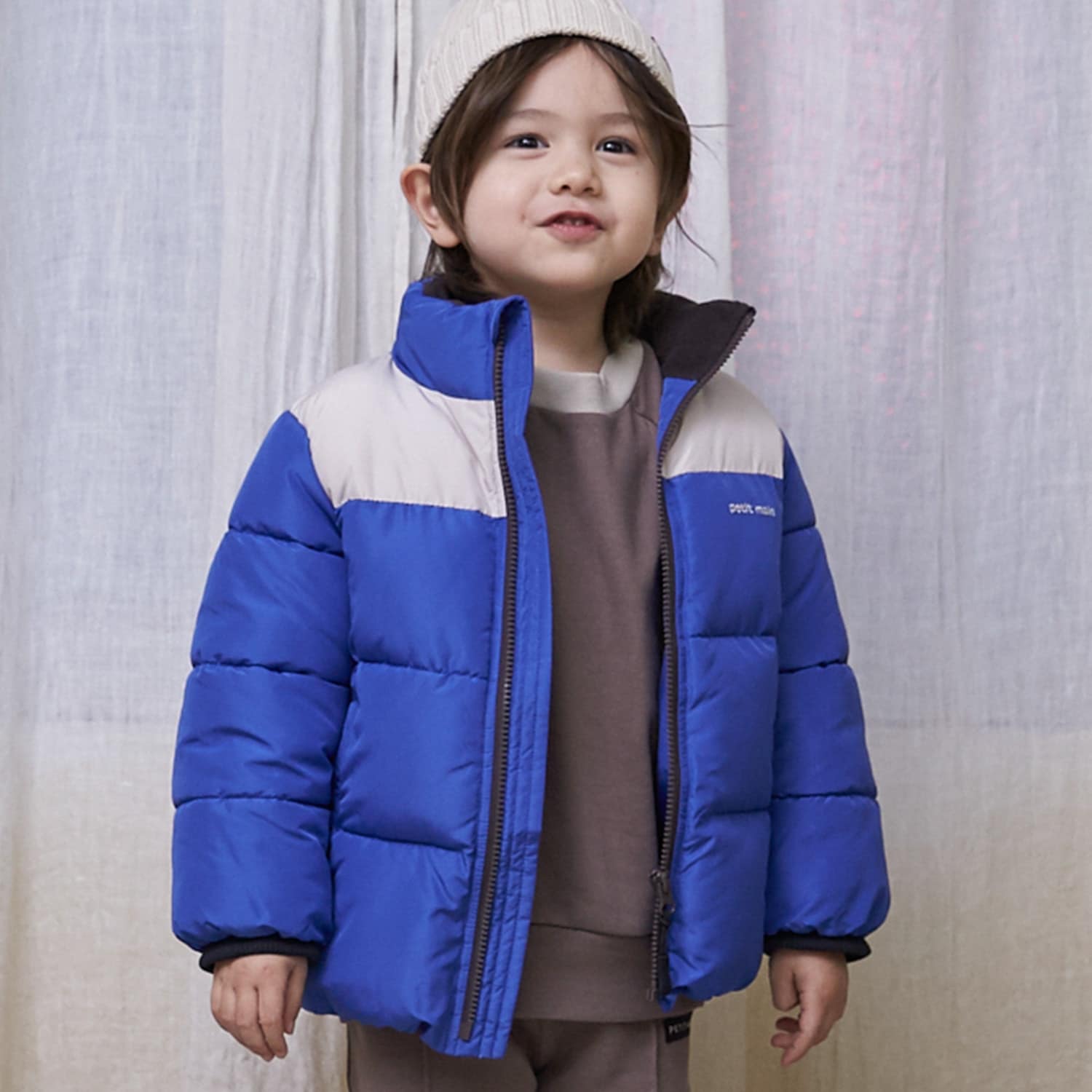 預訂款～petit main 兒童防水加絨保暖棉服