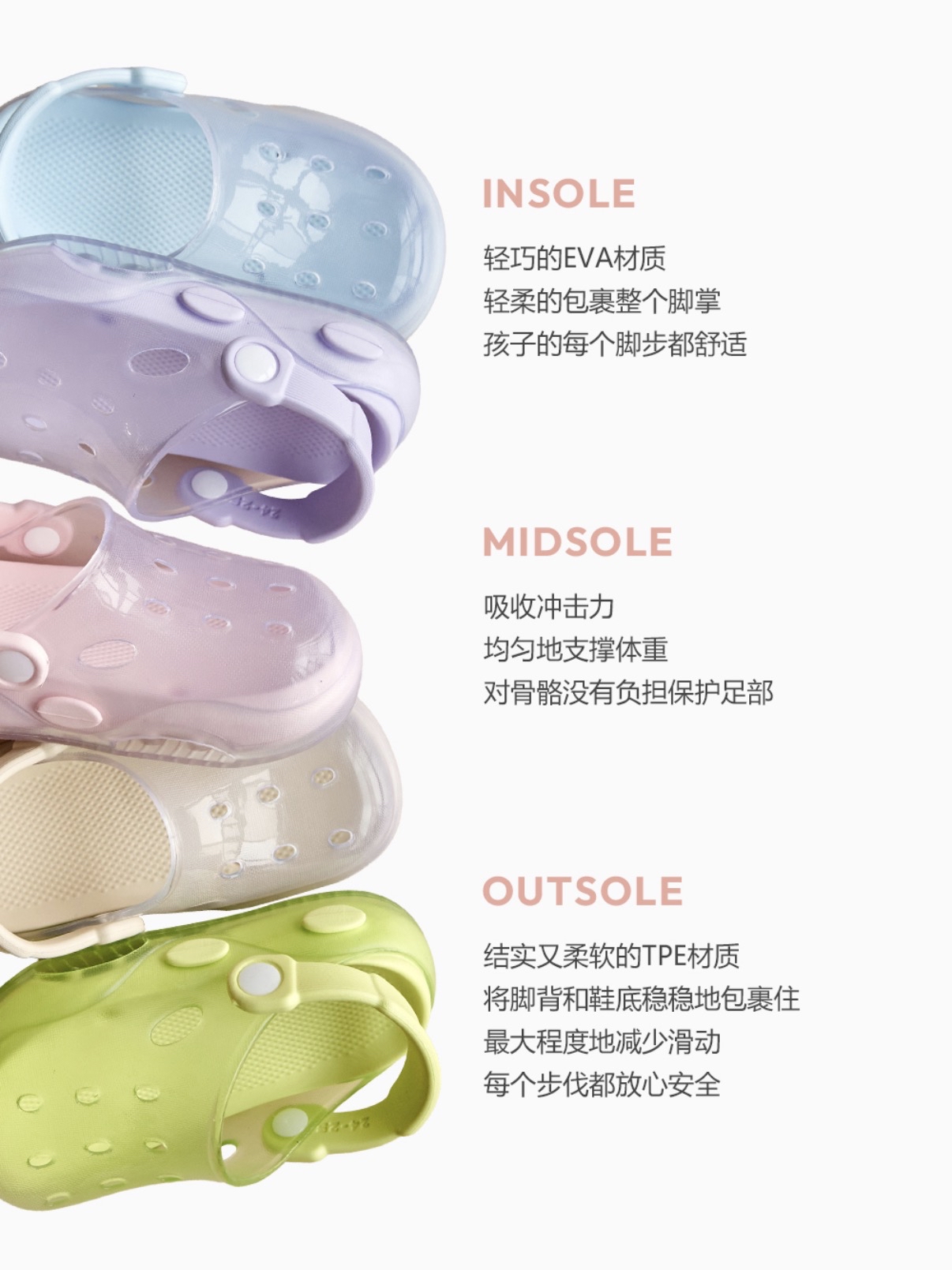 26S/S DTD Color Pop糖果水晶洞洞鞋