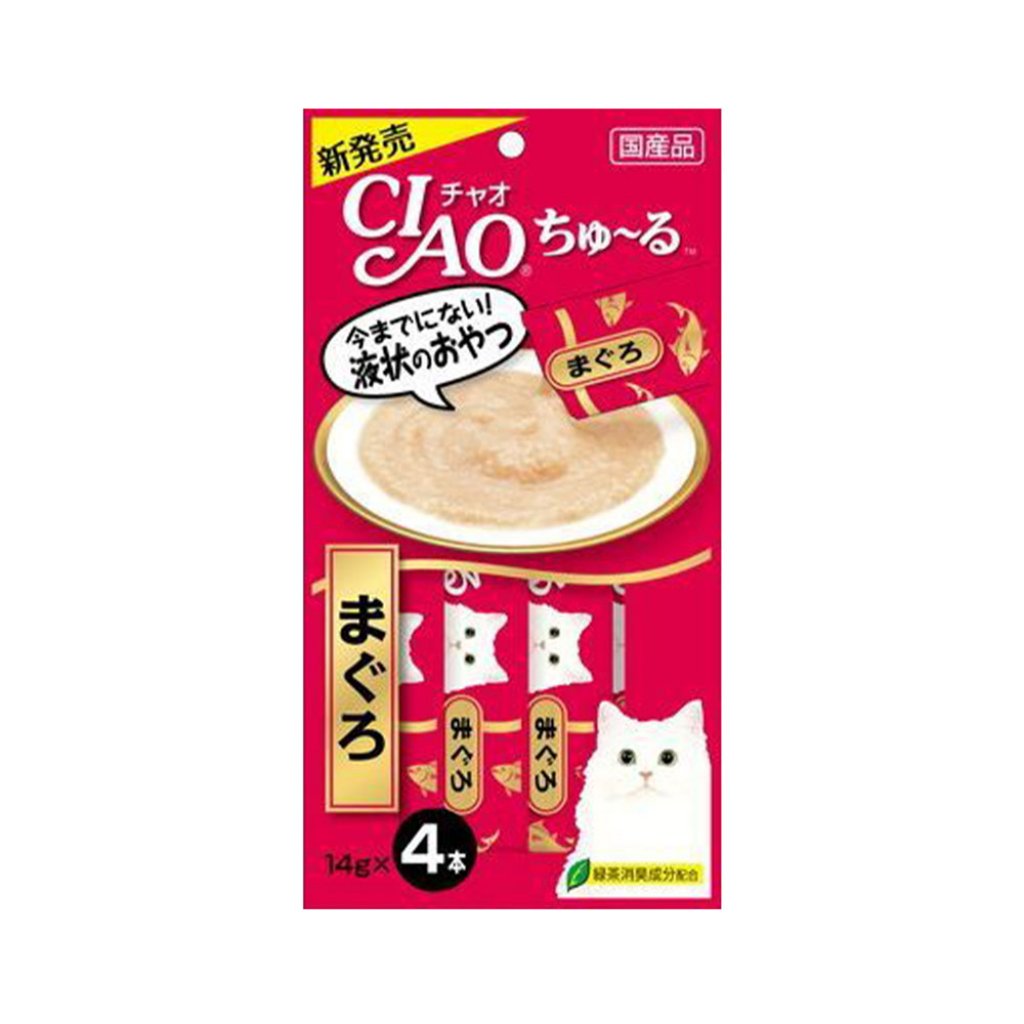 CIAO 超奴 (正貨)貓零食 肉泥醬 14gx4