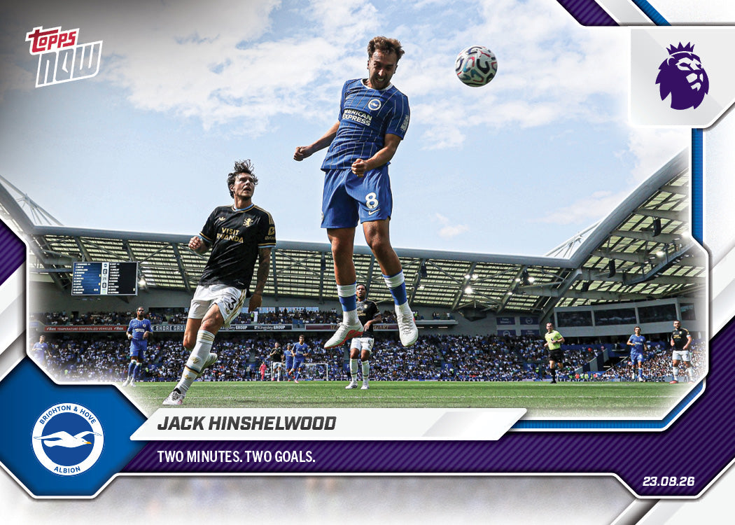 Jack Hinshelwood - 2026/27 Premier League Topps NOW® #7 梅開二度【團購】