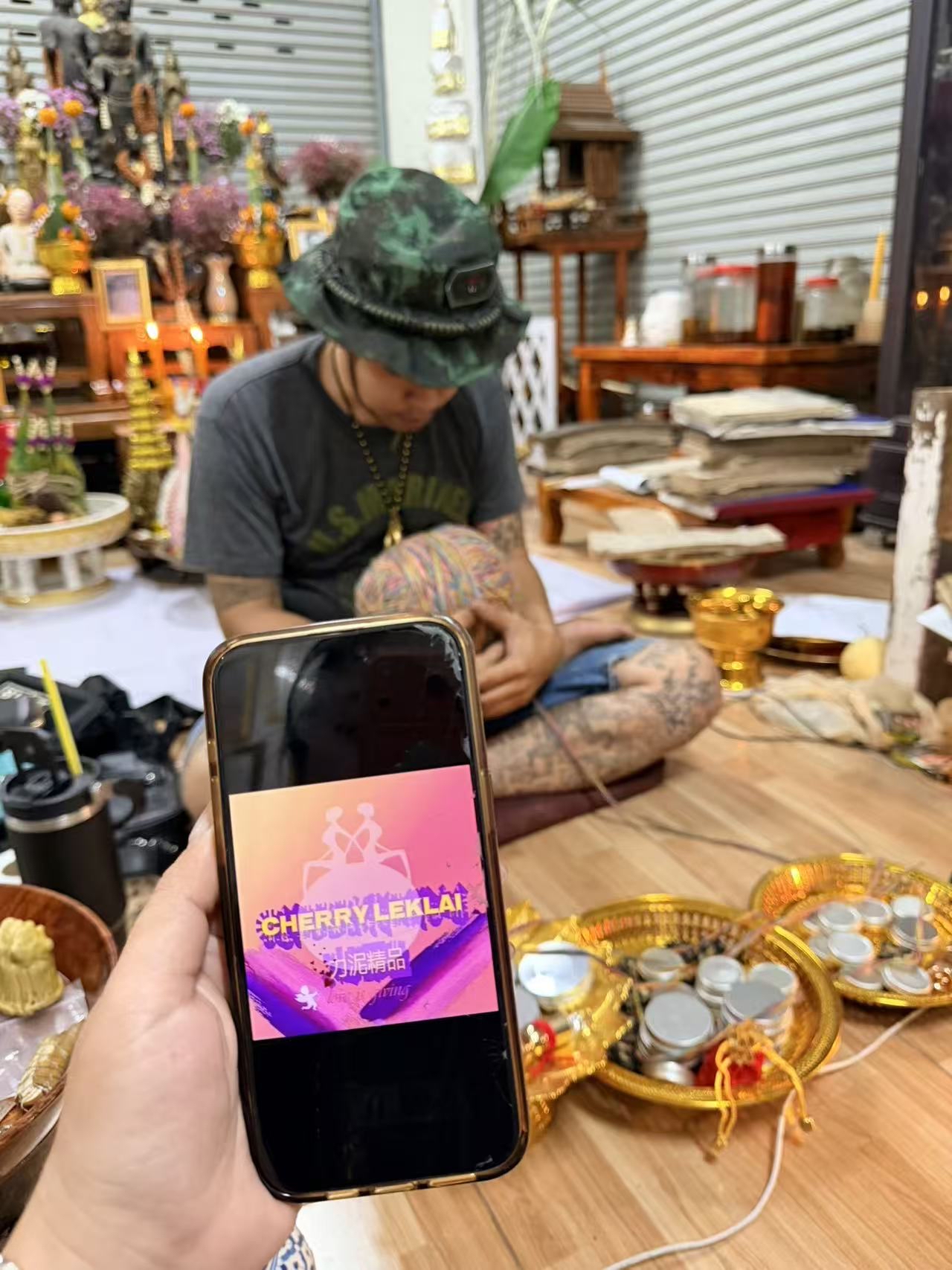 高階版:毗濕奴神/Aj wiang  後入他的老撾師父阿贊西達入修行者骨 (全數不到10粒)