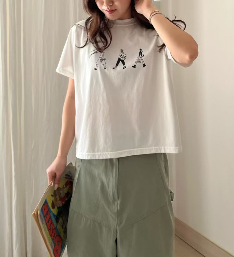3 girls 後pocket Tee