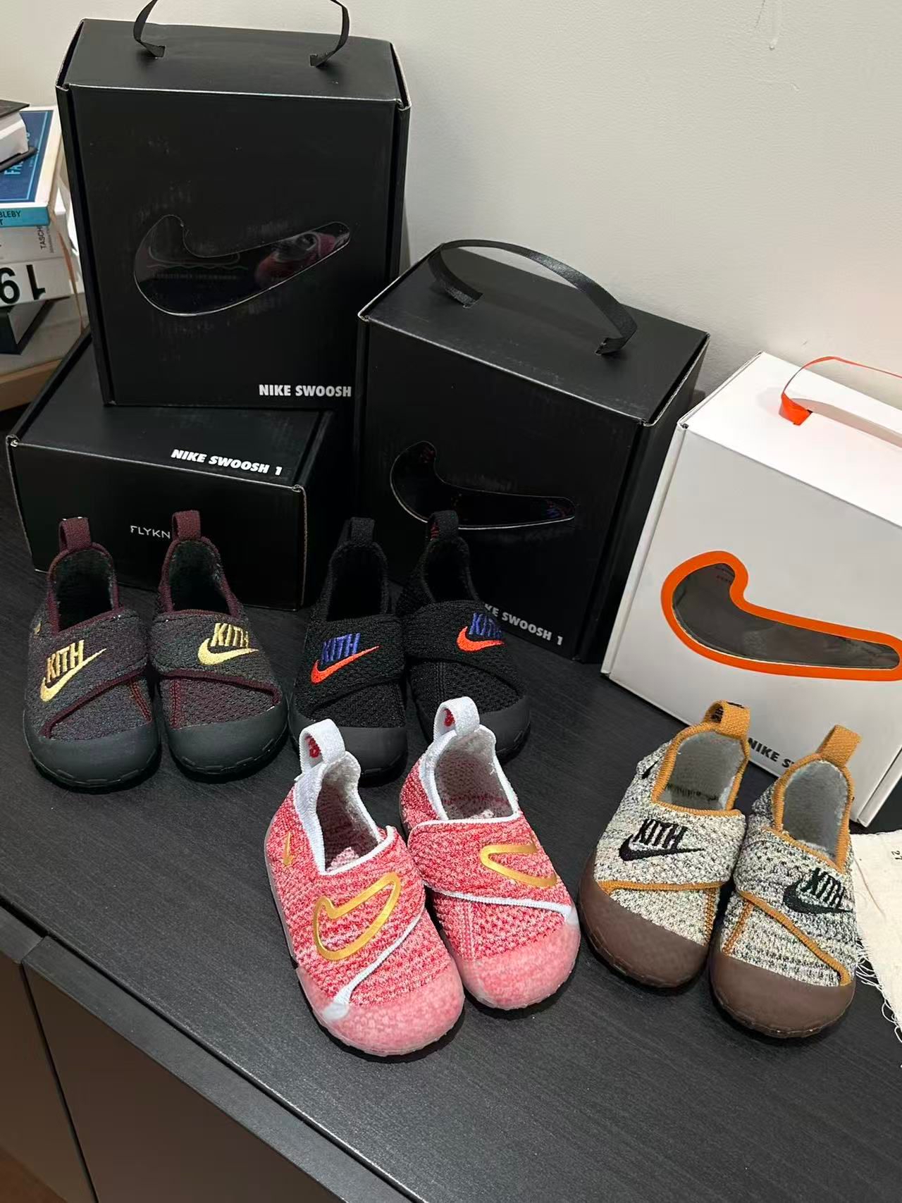 廠單NK Swoosh 1魔術貼學步鞋