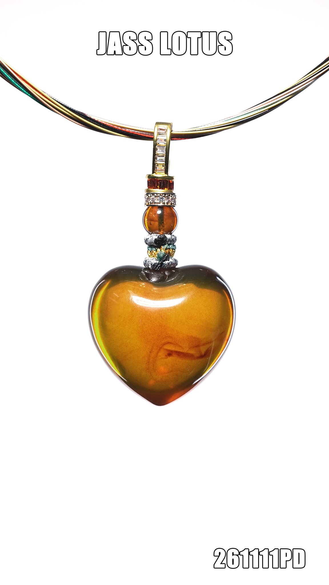 緬甸天然琥珀金棕珀肥心吊墜