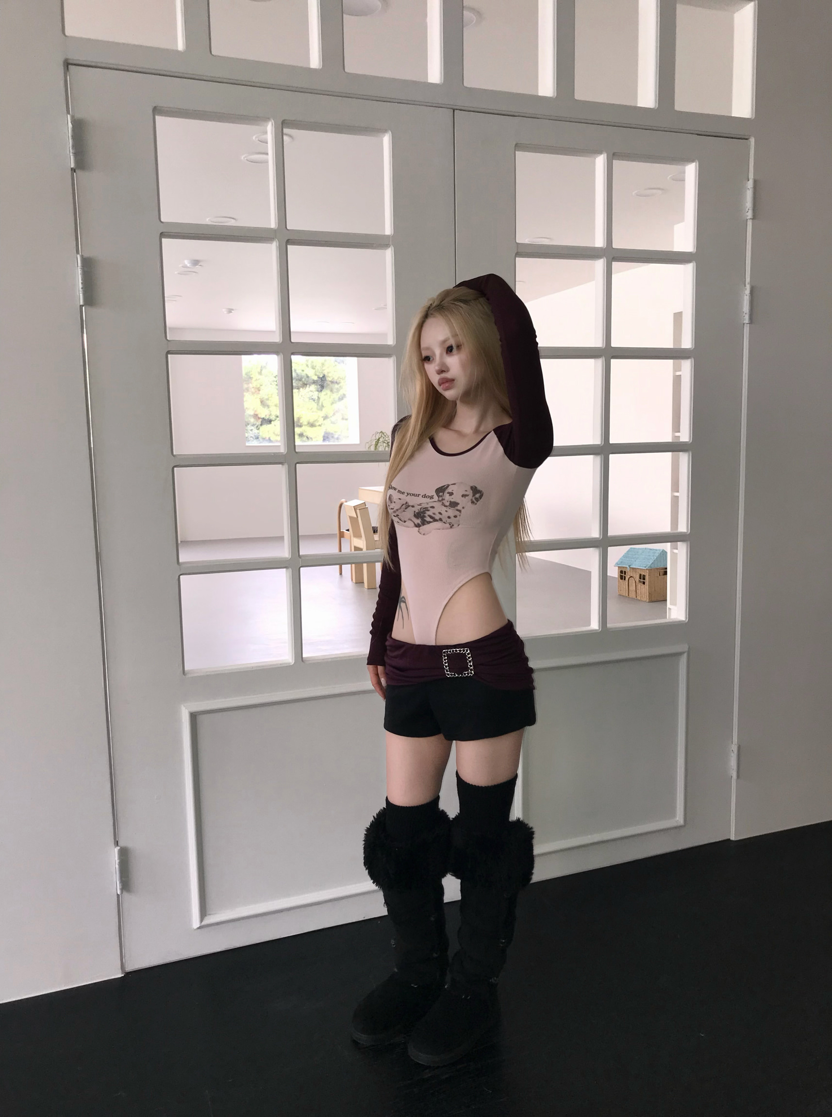 Graphic Raglan Bodysuit