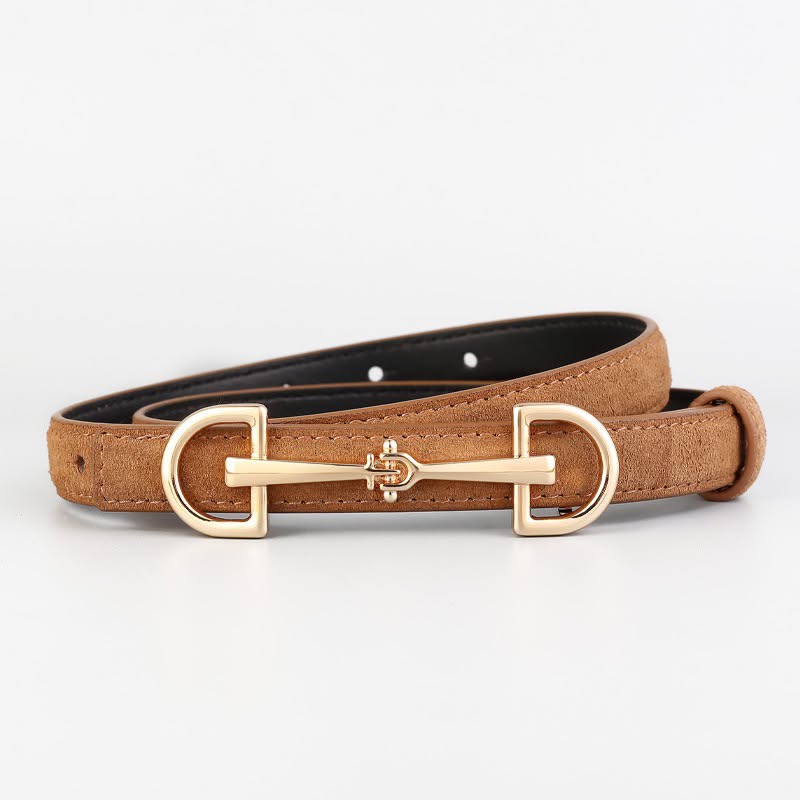 BT0196 Valerie Horsebit Slim Belt