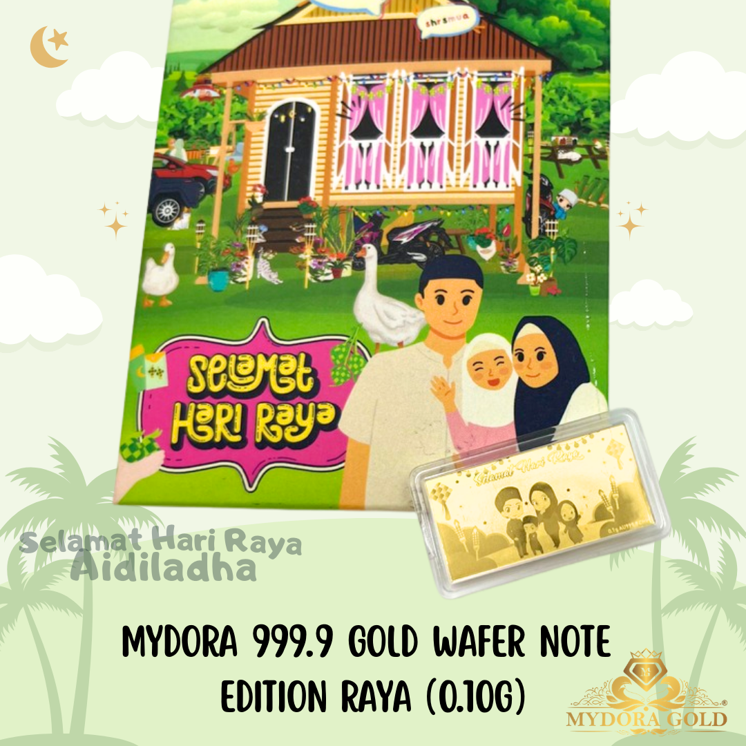 MYDORA 999.9 Gold Wafer Note Edition Raya (0.10g)