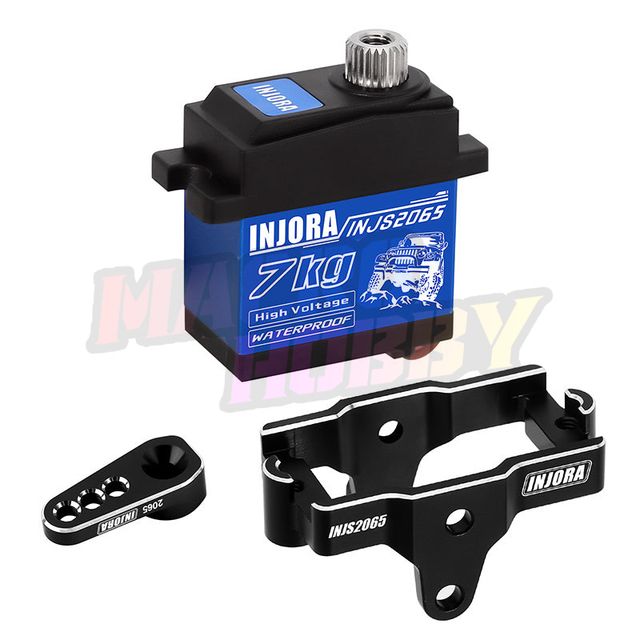 INJORA 7KG Servo INJS2065 with Mount and Servo Horn for TRX4M TRX4MT 1/ ...