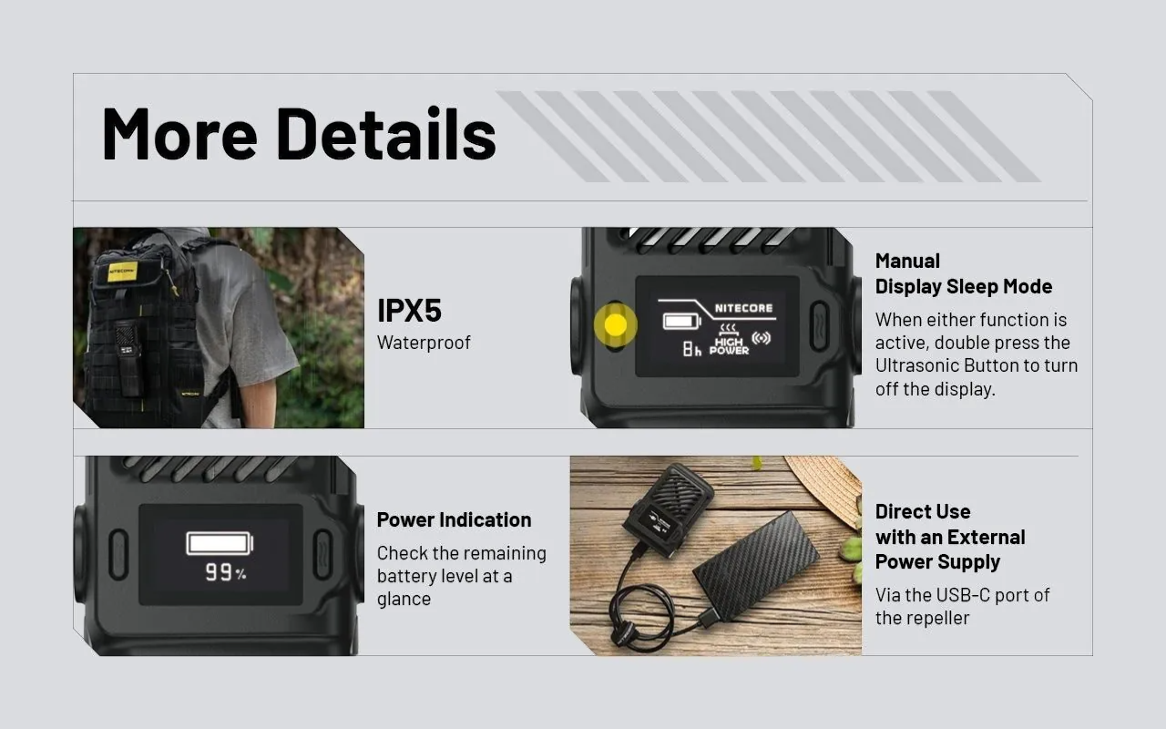 Nitecore EMR25 戶外驅蚊機