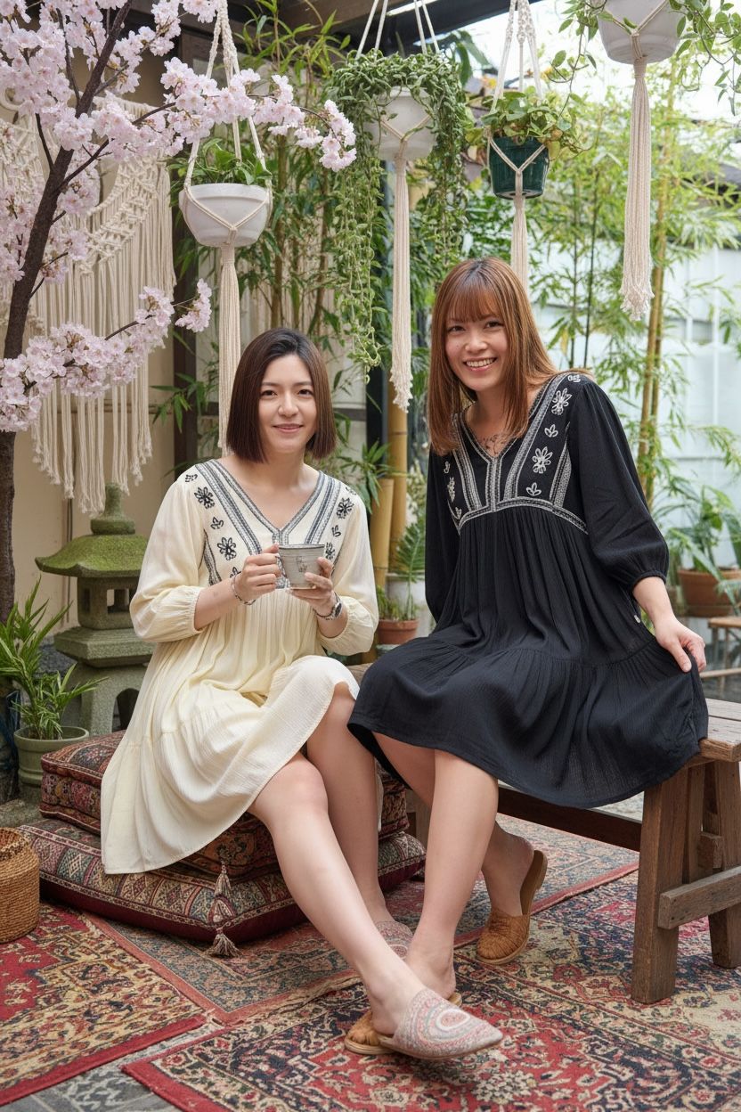 1659 Black V-Neck JP Style 2-Layer Short OP33"