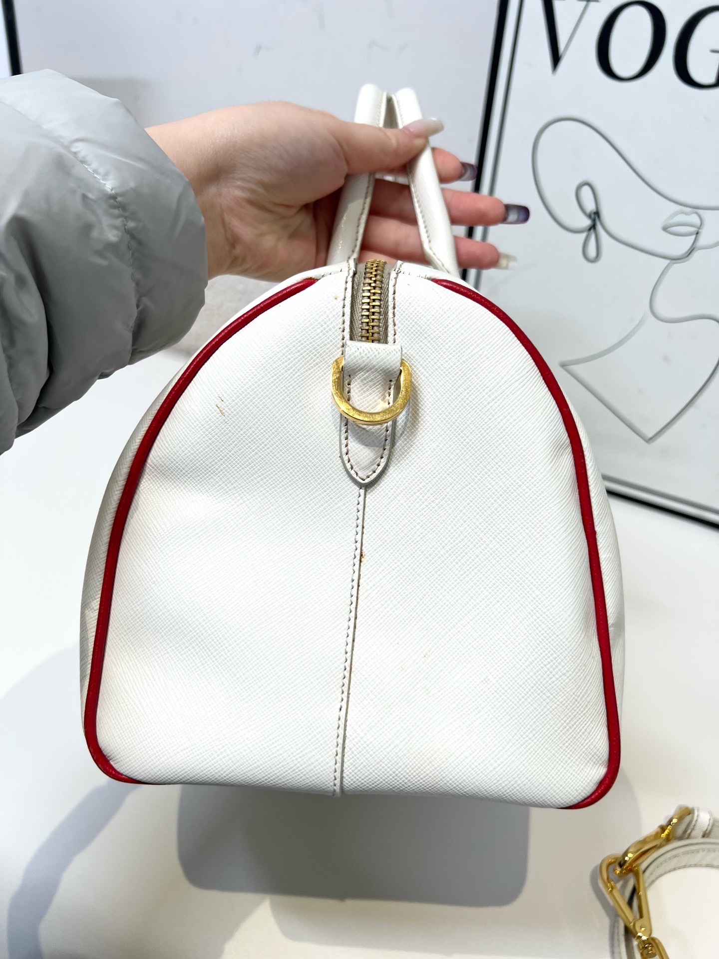 【預訂貨品】Prada 白色波士頓