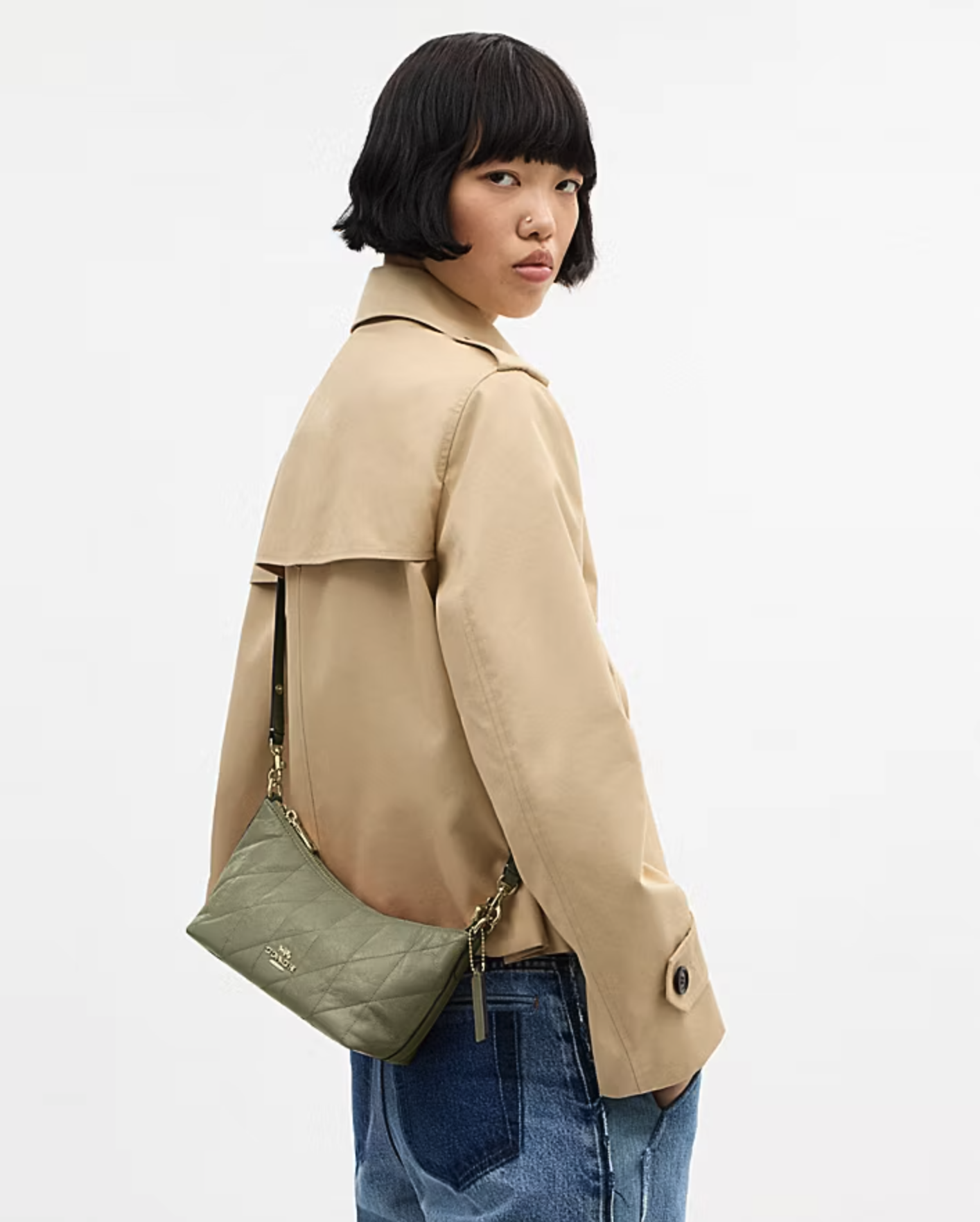 COACH Caitlin shoulder Bag with Quilting 