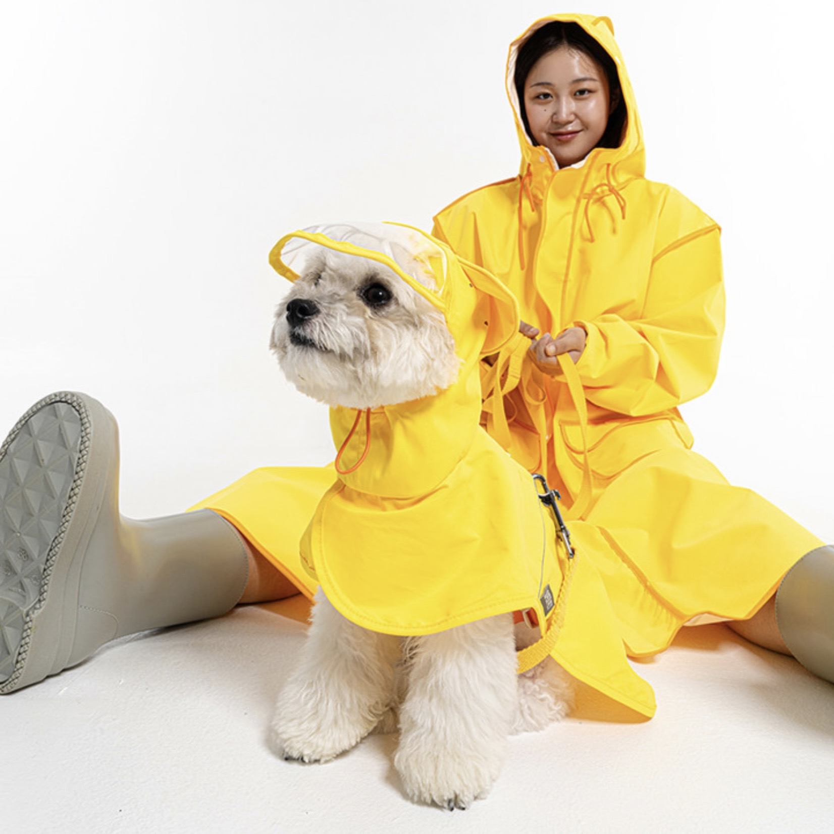 *SuperPet🇰🇷狗狗主人親子裝 雨衣-主人雨衣