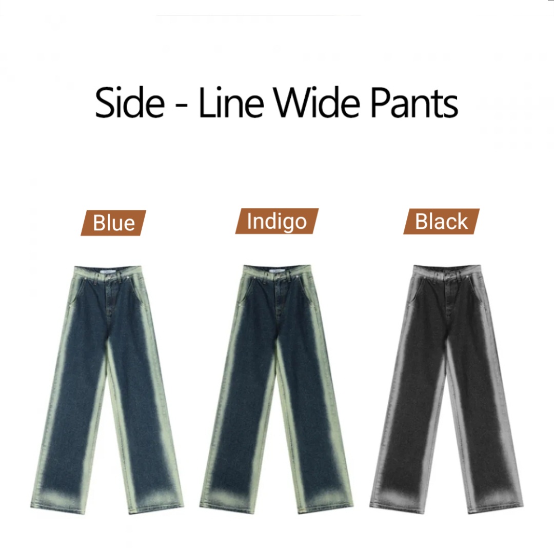 AVANDRESS 超人氣 Side-line Wide Pants