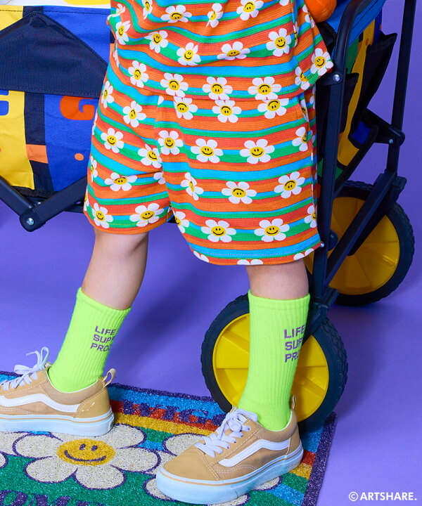 🇯🇵預訂 日本直送🇯🇵Markey’s x Wiggle Wiggle四色圖案滿印華夫格短褲