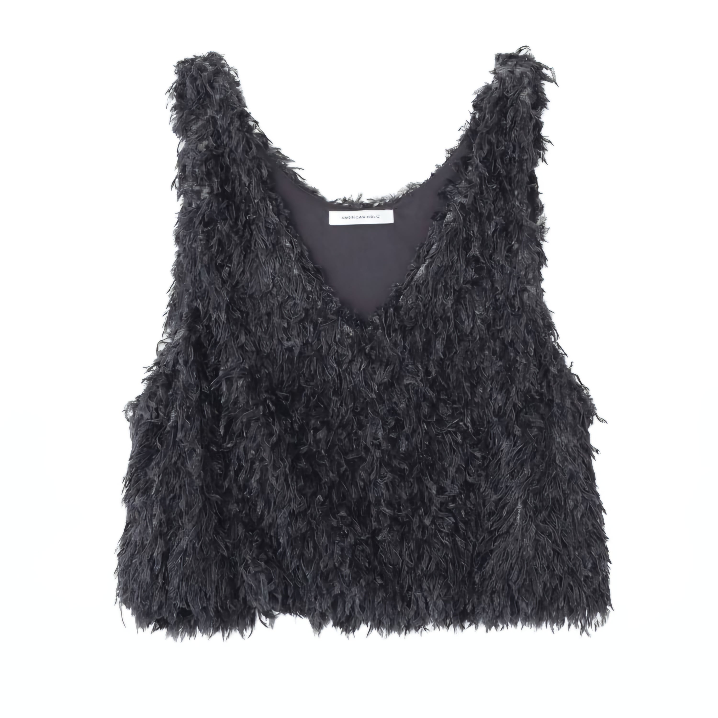 日本預購 V領羽毛背心