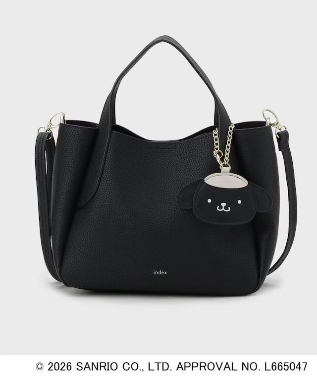 日本預訂📍日本index x 布甸狗30週年系列 - 兩用手袋連鏡子吊飾 不包郵