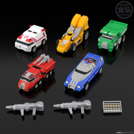 (預訂訂金 $200) (總價 $615) (魂限) Bandai SMP [Shokugan Modeling Project] 激走戰隊車連者 VRV 機器人 食玩 (行版)