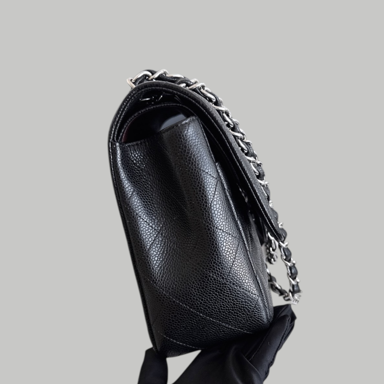 Chanel Caviar Jumbo SHW 