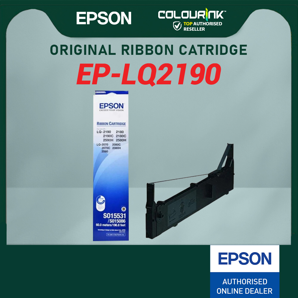 Epson Original Genius Ribbon LQ-2190 S015531 60 Meters｜196.8 feet LQ2190 2190