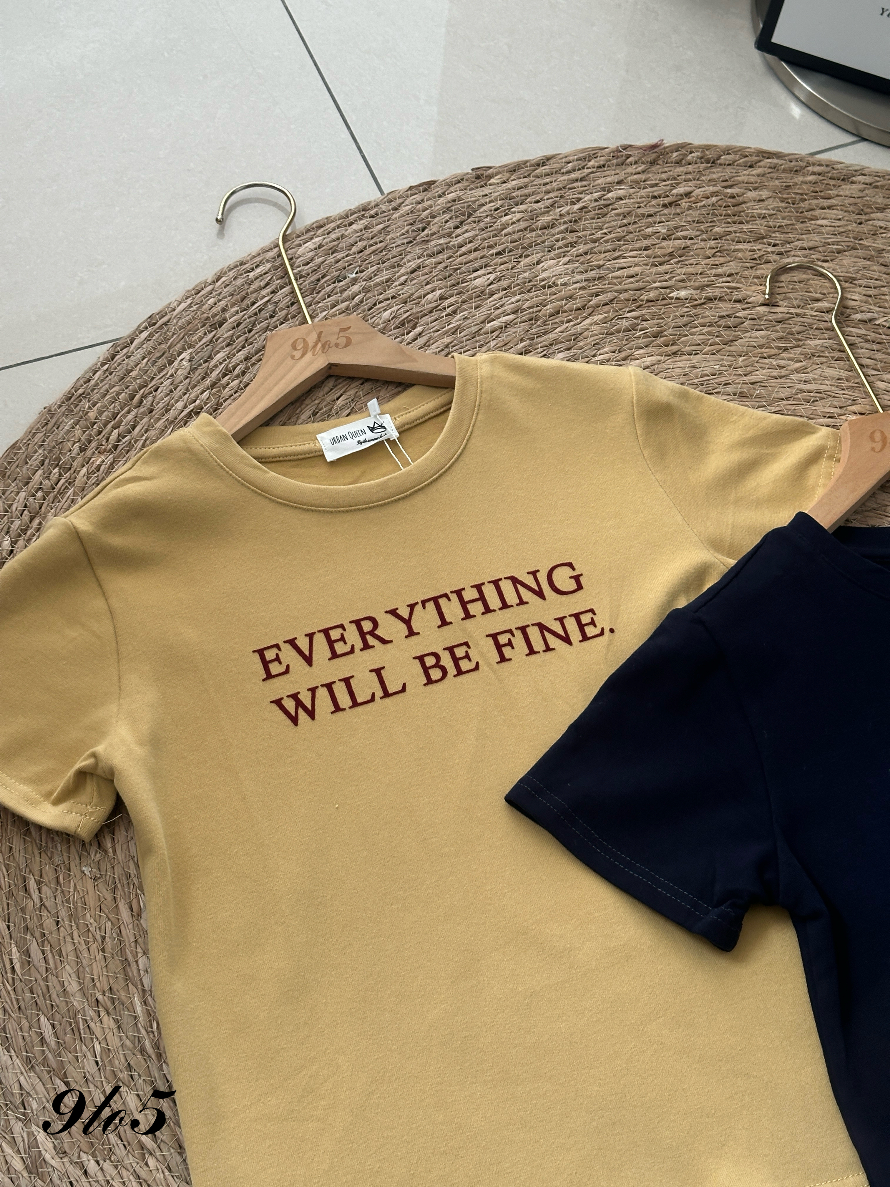 T4100 Embroidery Wording Tee - 4 Colors 