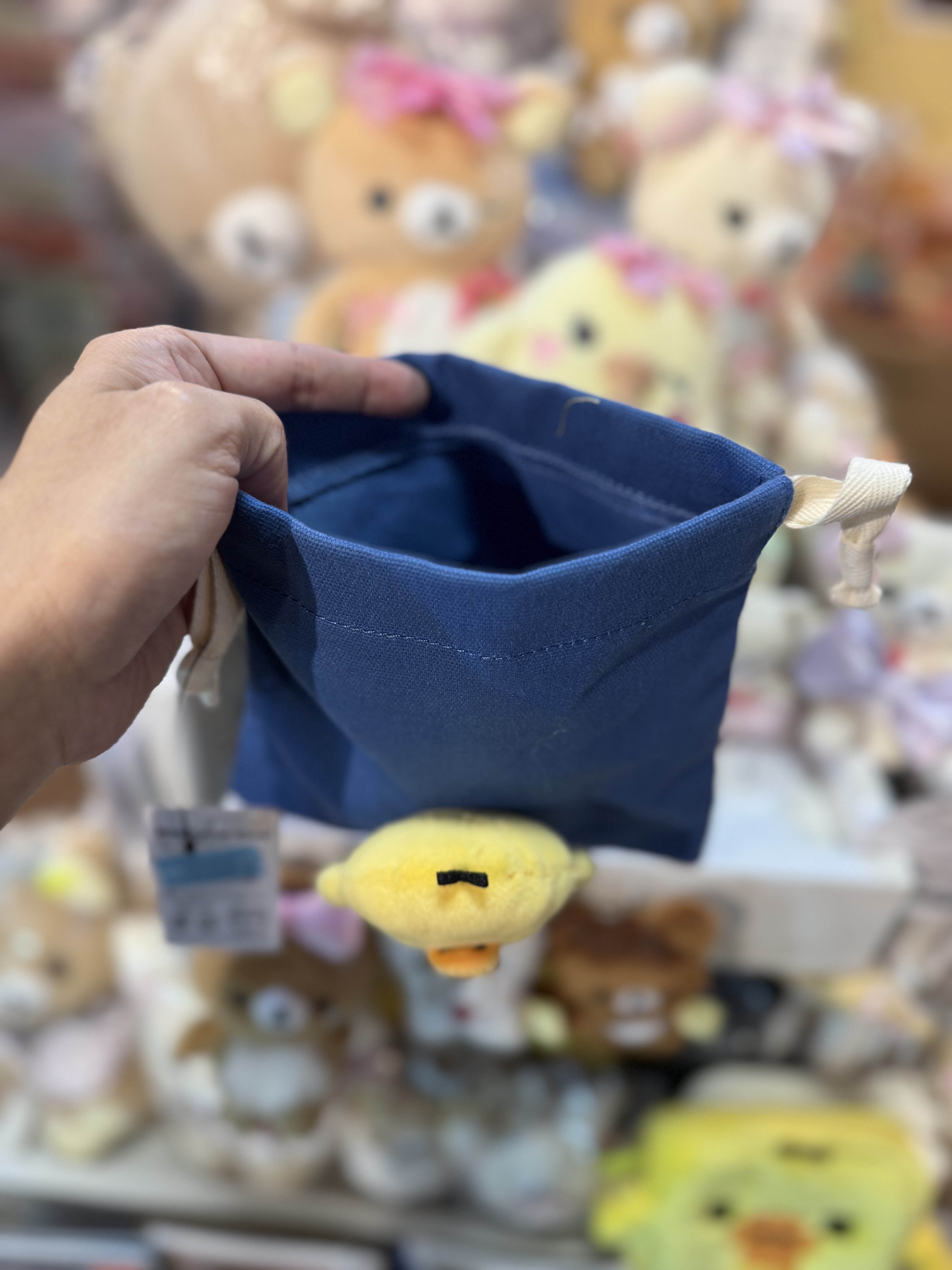 《現貨》全新日本專店限定 Rilakkuma立體頭仔索袋