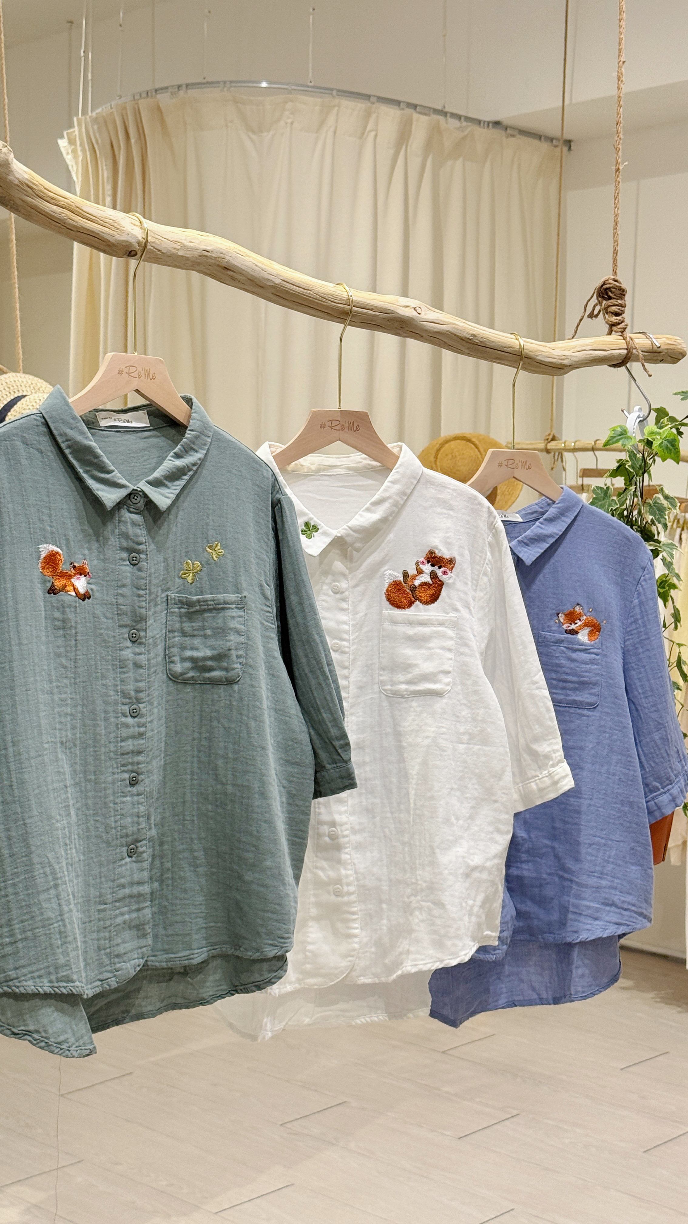 A Fox Kind of Day｜独家手作刺绣衬衫 🦊