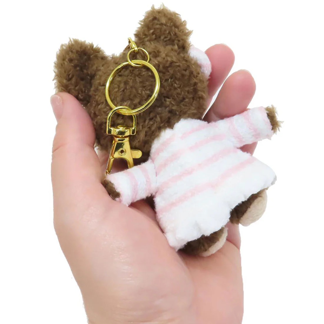 『預訂』The Bears' School毛絨掛飾(粉白間條裙)