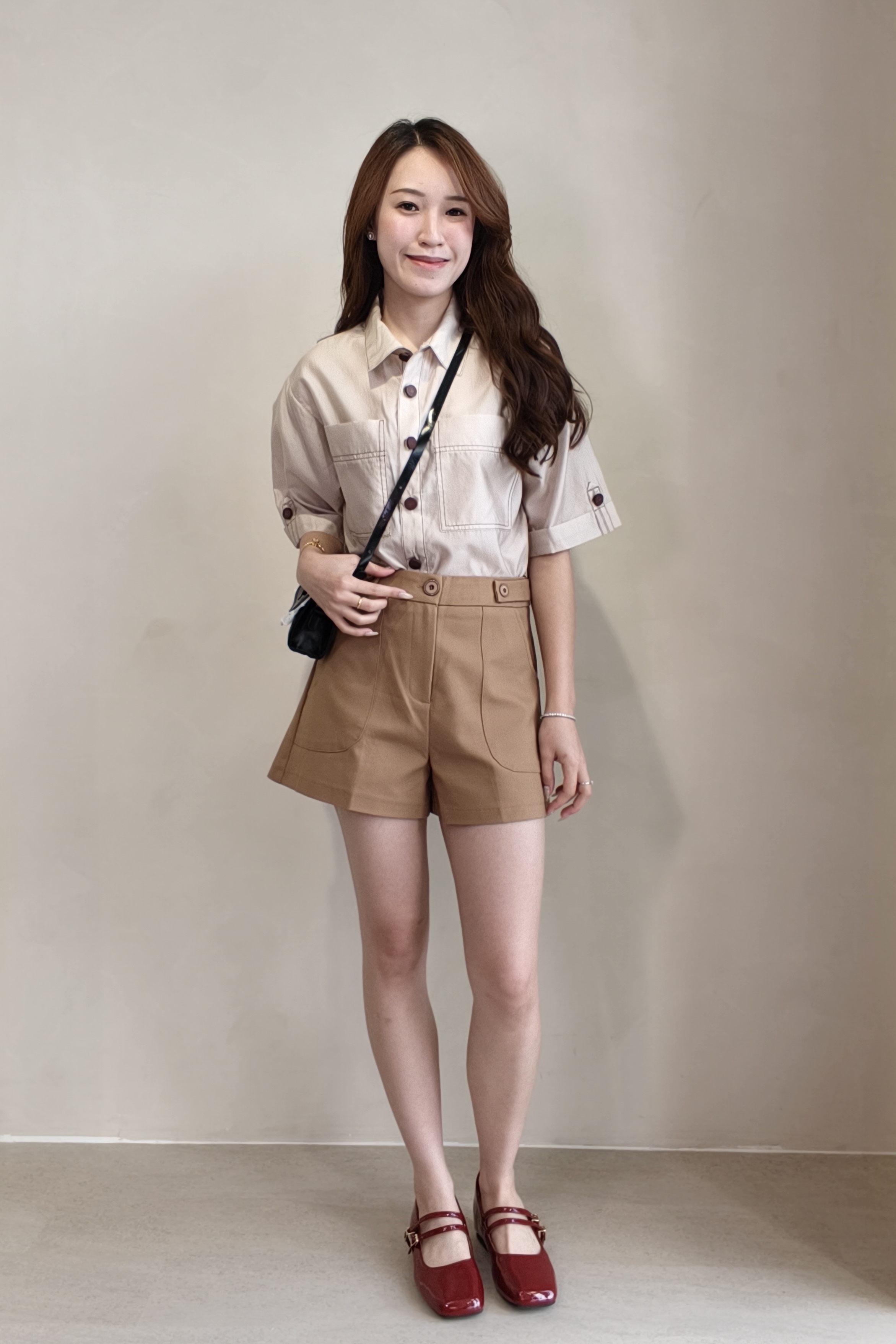 2135BB Celeste Contrast Button Utility Shirt