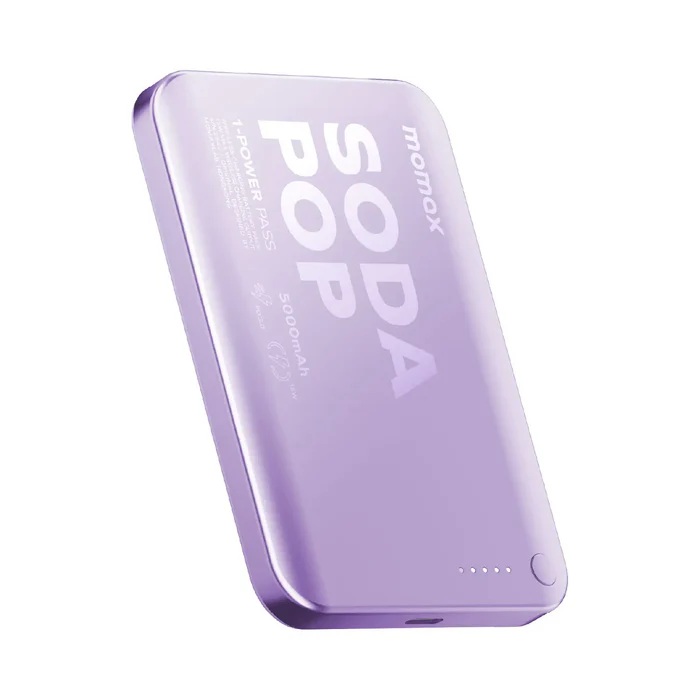Momax 1-Power Pass 5000mAh 磁吸流動電源 (CCC 認證)