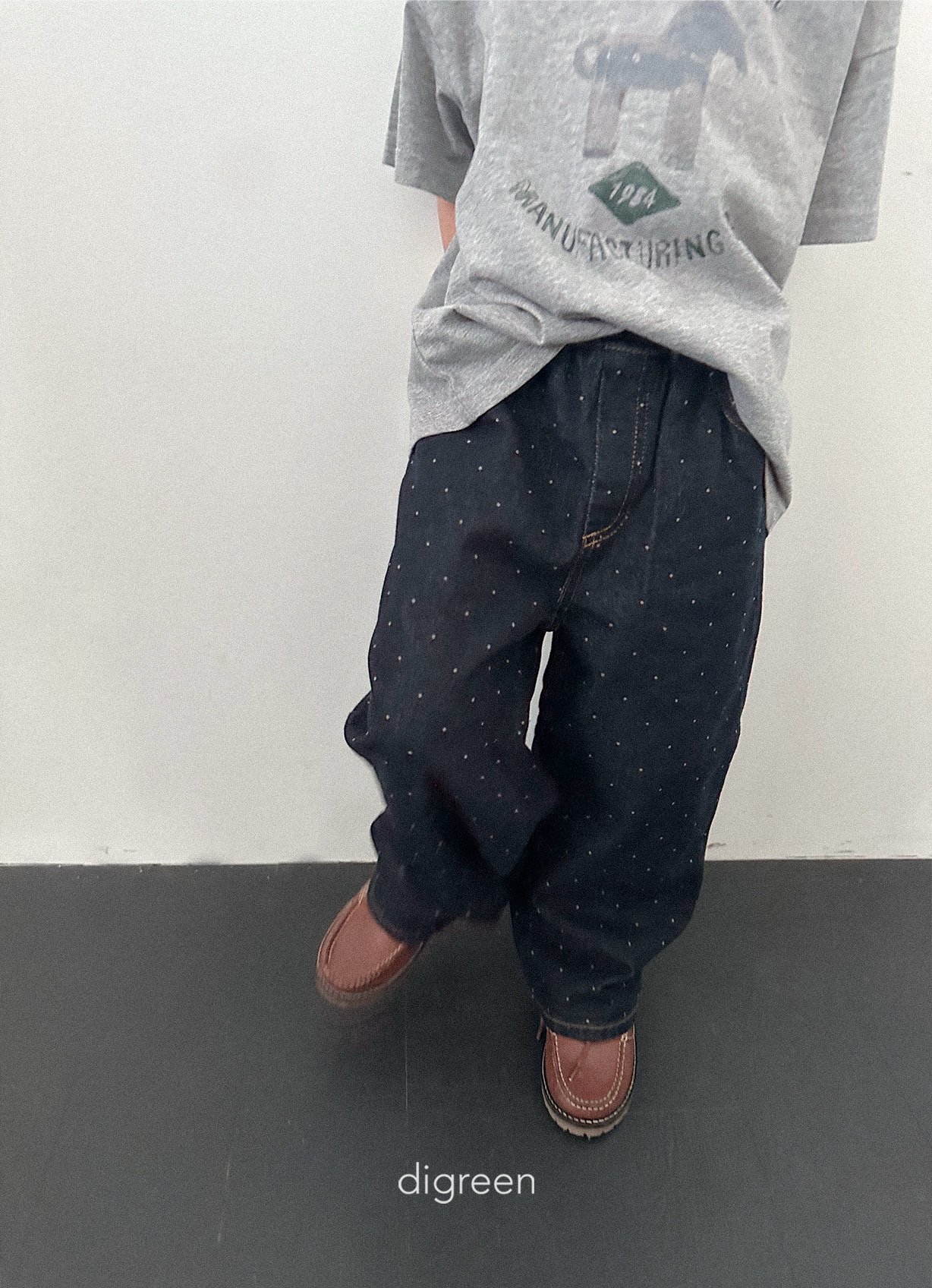 Digreen | dot denimt pants 