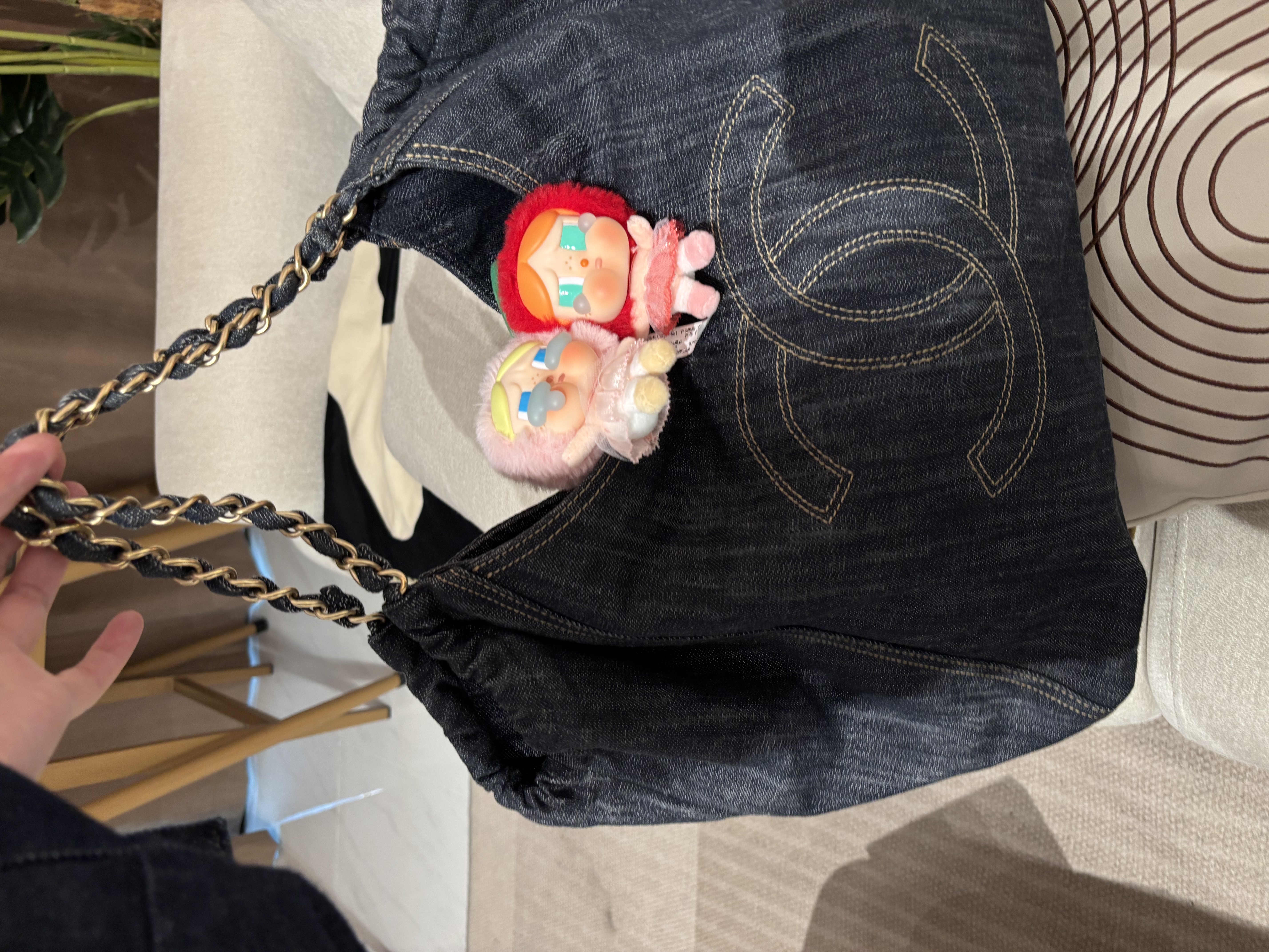 CHANEL Cococabath denim hobo 100%Authentic ,98%new ✅card ✅dust bag ✅pouch 