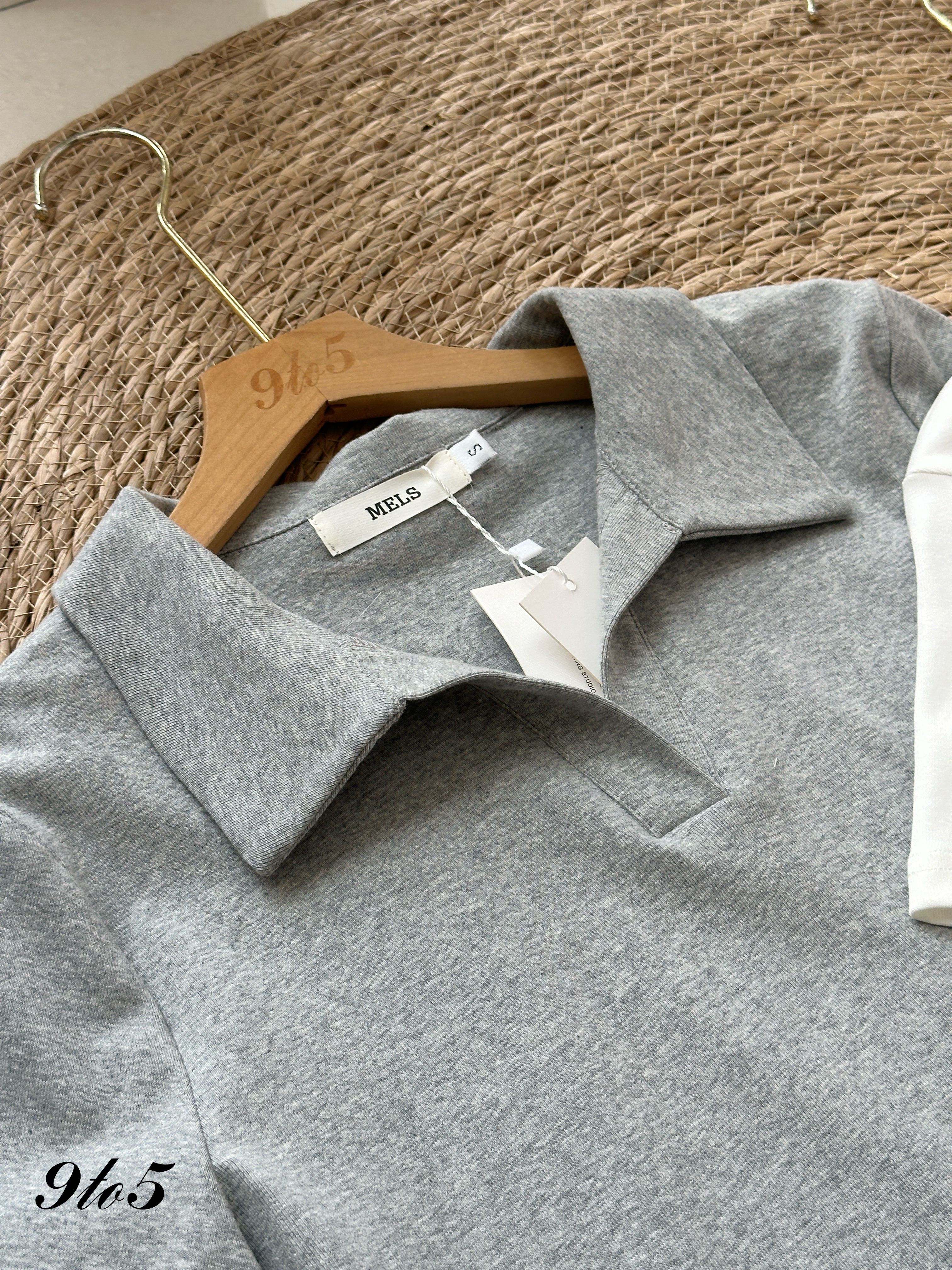 T4163 V Neck Polo Tee - 3 Colors 