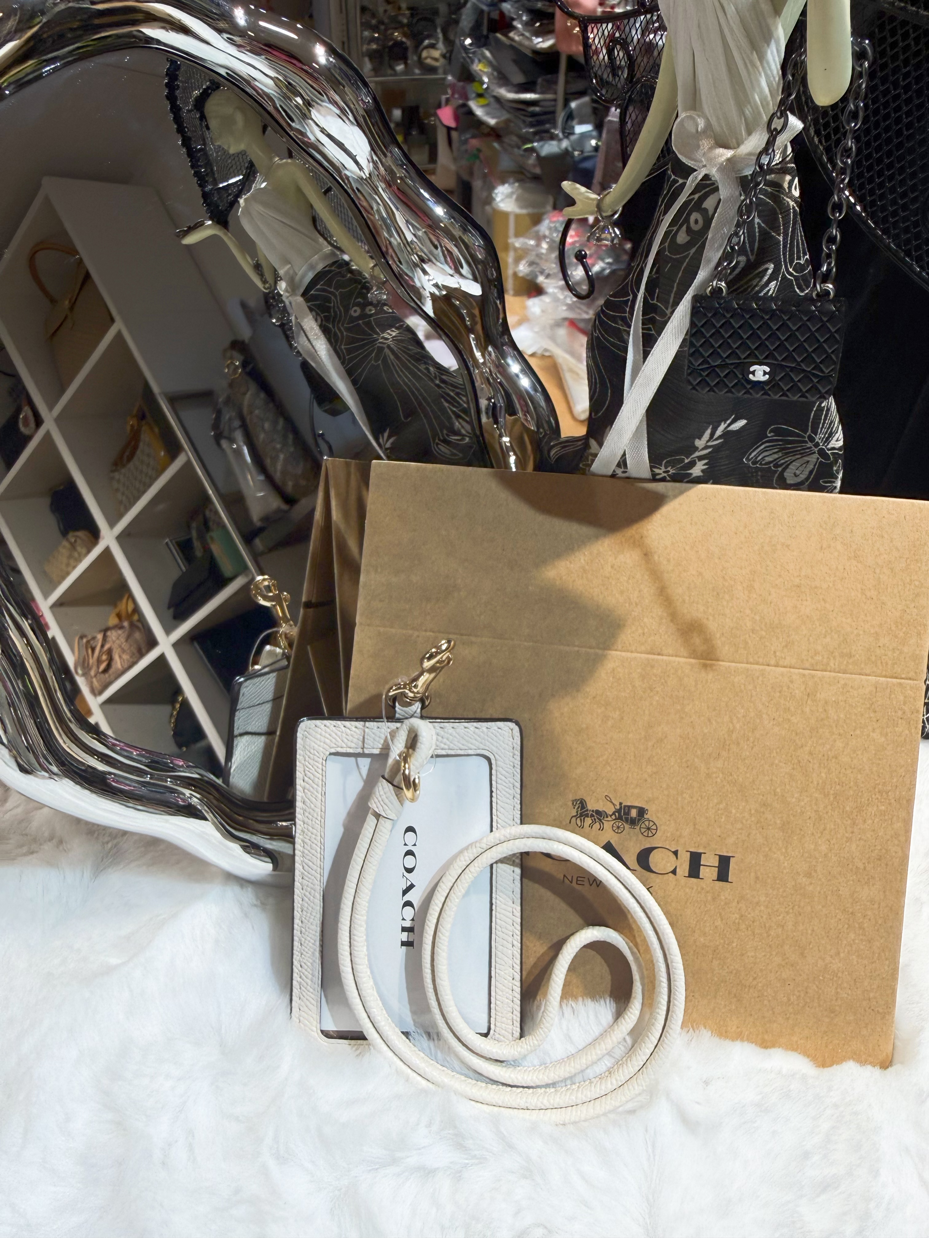 Coach lanyard card sf/w