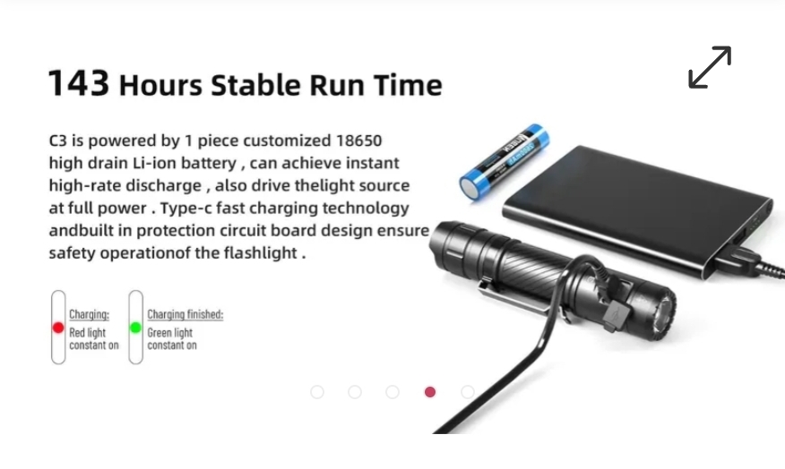 $195件,WUBEN C3 手電筒