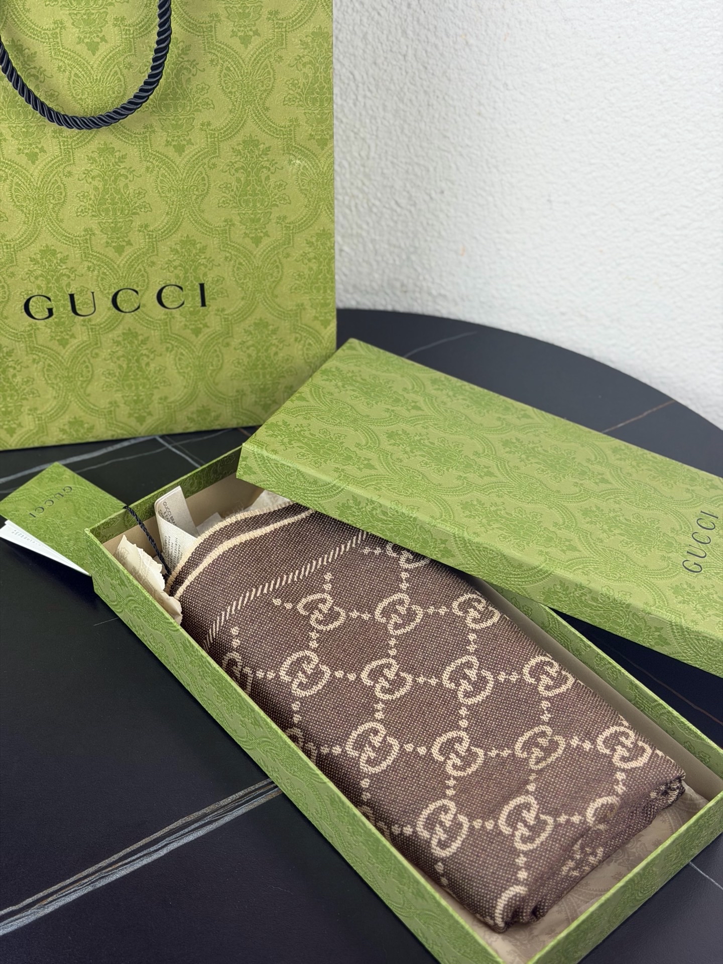 【預訂貨品】GUCCI GG經典老花羊毛頸巾🧣