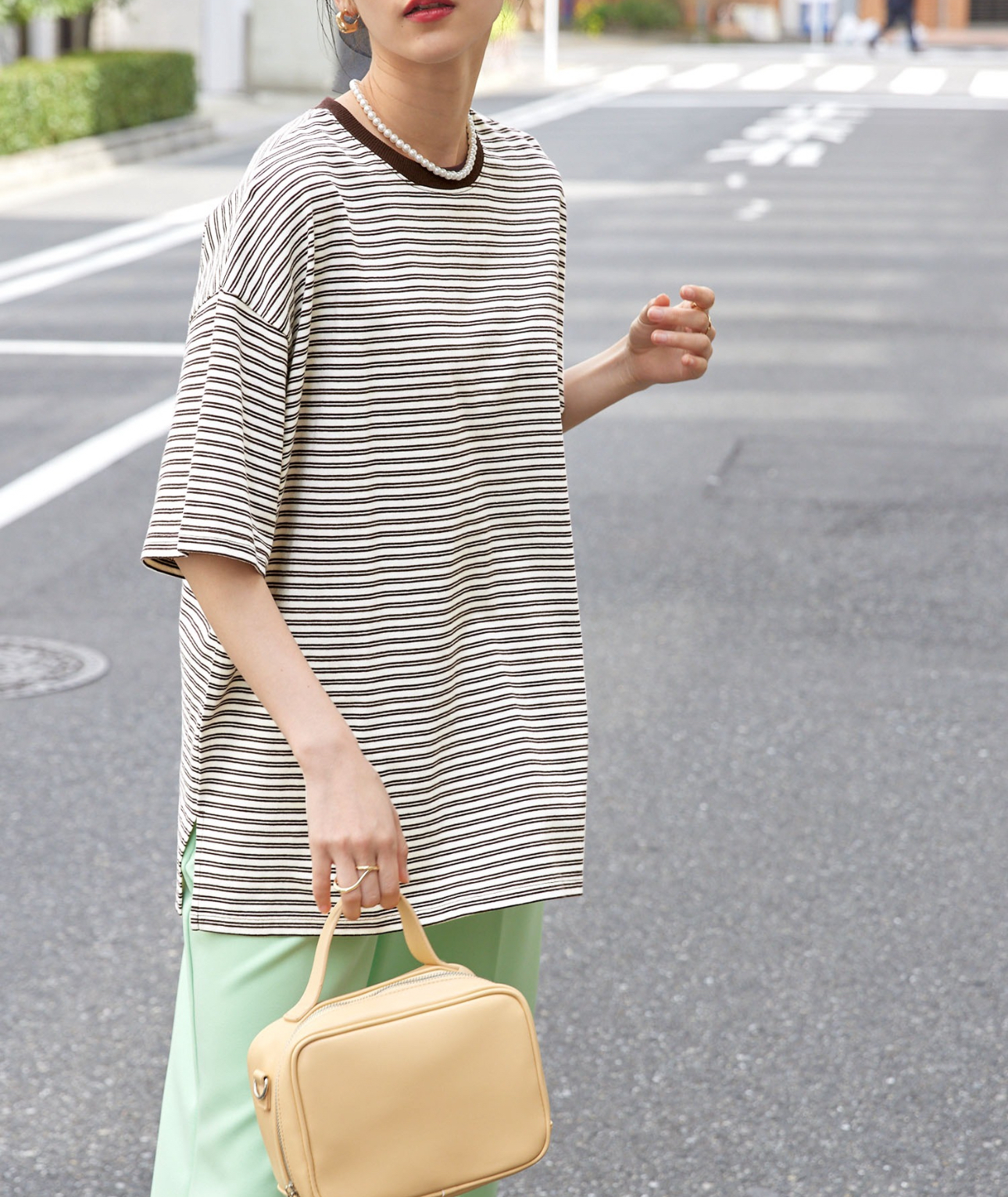 日本拼款間條衫